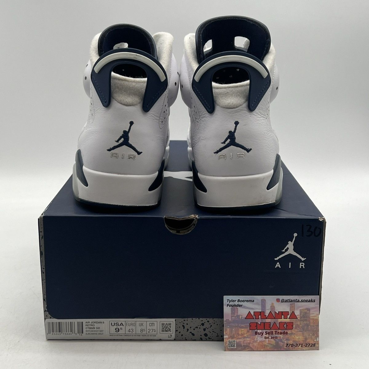 Jordan Brand Air Jordan 6 midnight navy Size US 9.5 / EU 42-43 - 3 Thumbnail