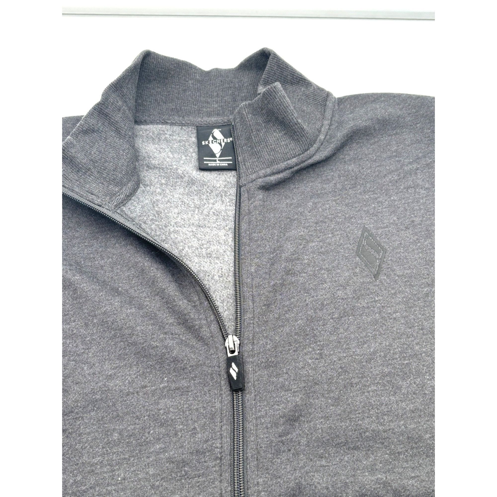 SKECHERS Skechers Apparel Diamond Logo Mock Neck Full Zip Fleece Jac Size US L / EU 52-54 / 3 - 5 Thumbnail