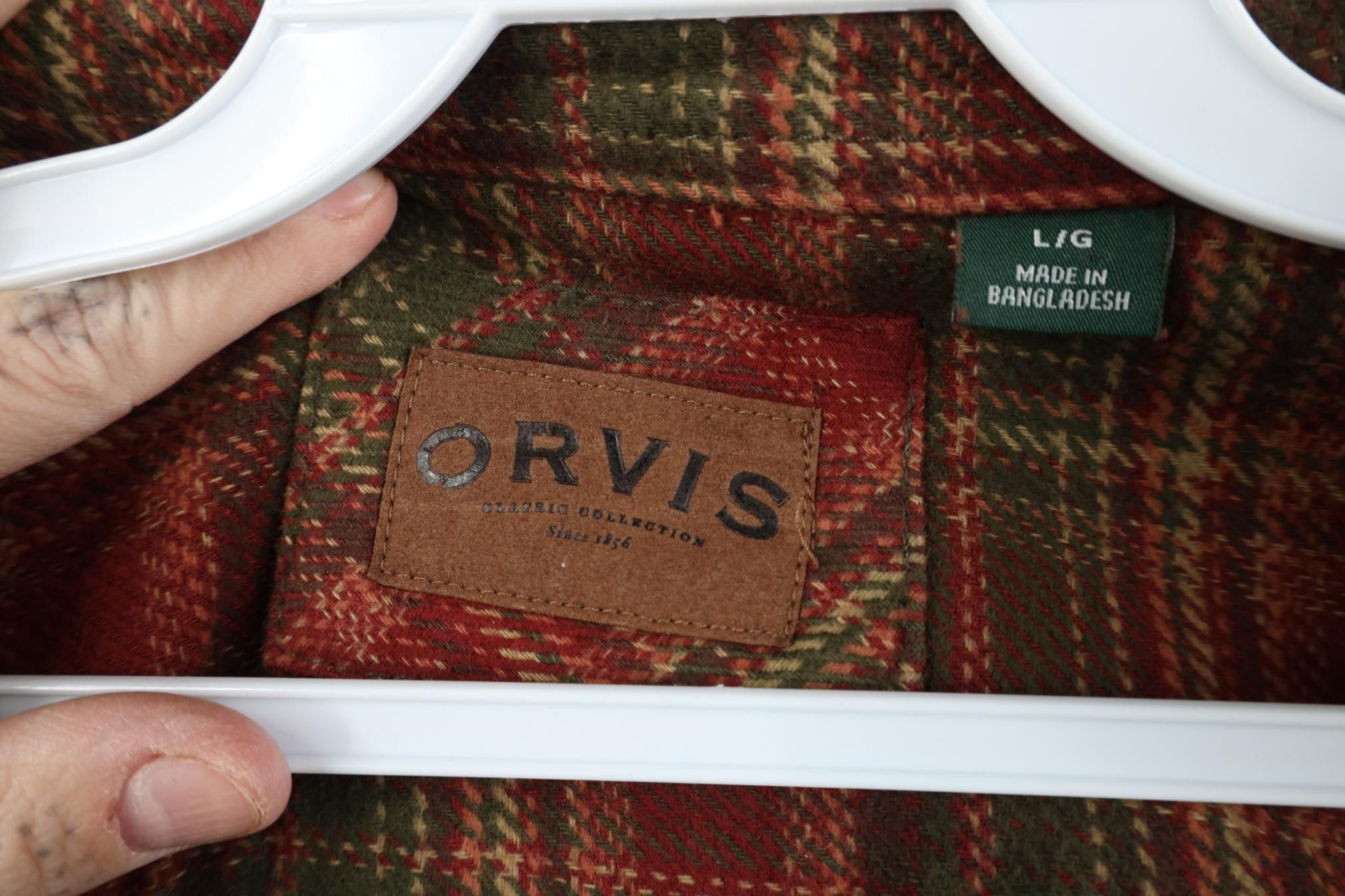 Orvis Vintage Orvis Heavy Button Shirt Jacket Jac Shirt Plaid Size US L / EU 52-54 / 3 - 9 Thumbnail