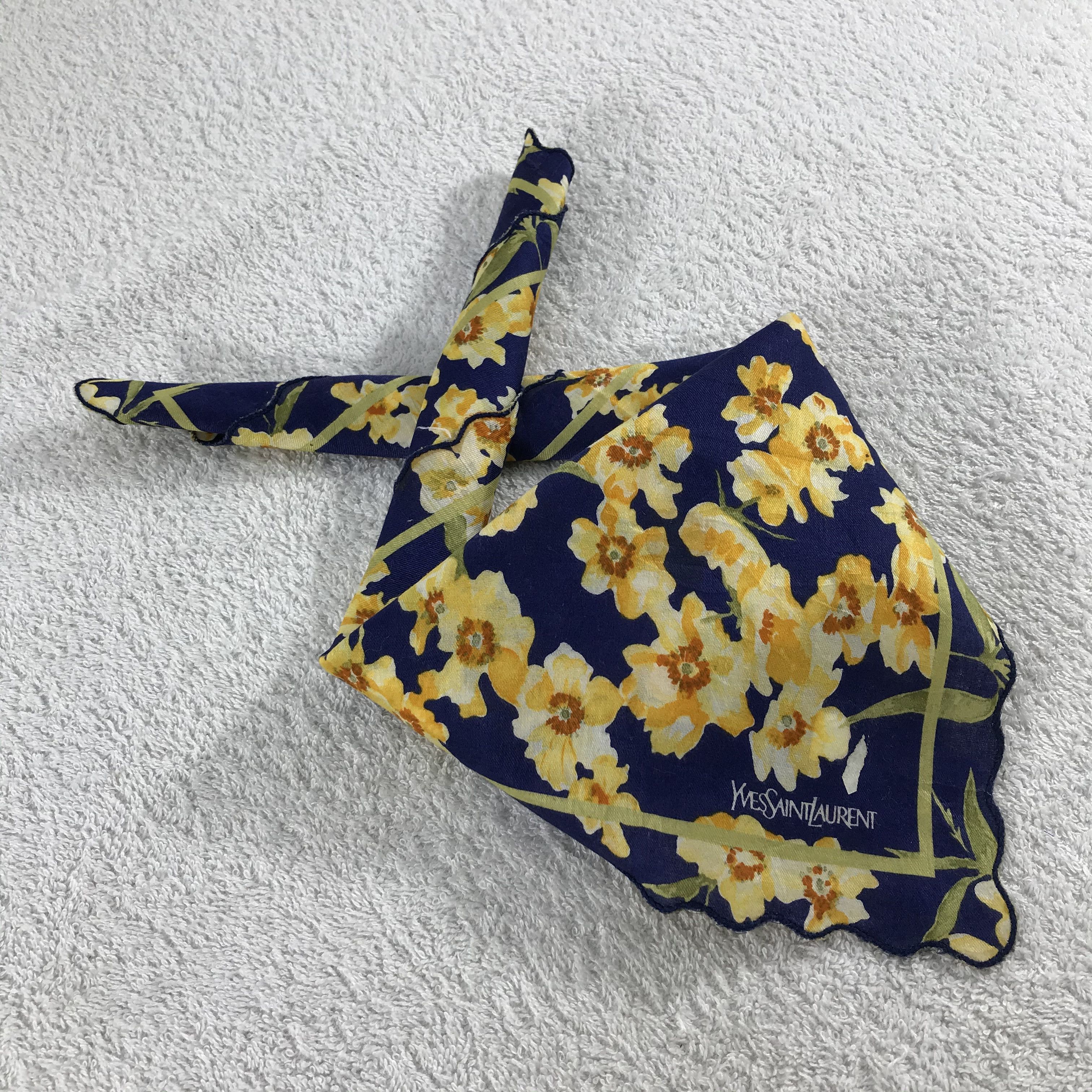 Vintage × Yves Saint Laurent Yves Saint Laurent Bandana / Handkerchief /Neckerchief -S184 Size ONE SIZE - 4 Thumbnail