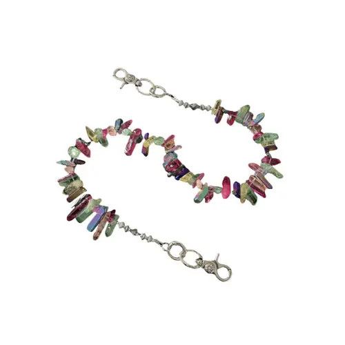 Jewelry Multicolor Crystal Beaded Wallet Chain, Pants Chain Size ONE SIZE - 6 Thumbnail