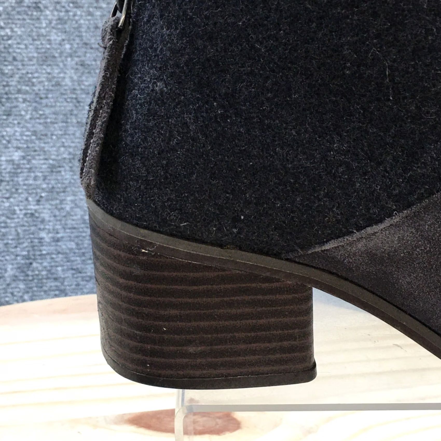 Toms Toms Boots Womens 7.5 Lacy Ankle Bootie Gray Casual Comfort Block Heels 10013058 Size US 8 / IT 38 - 3 Thumbnail