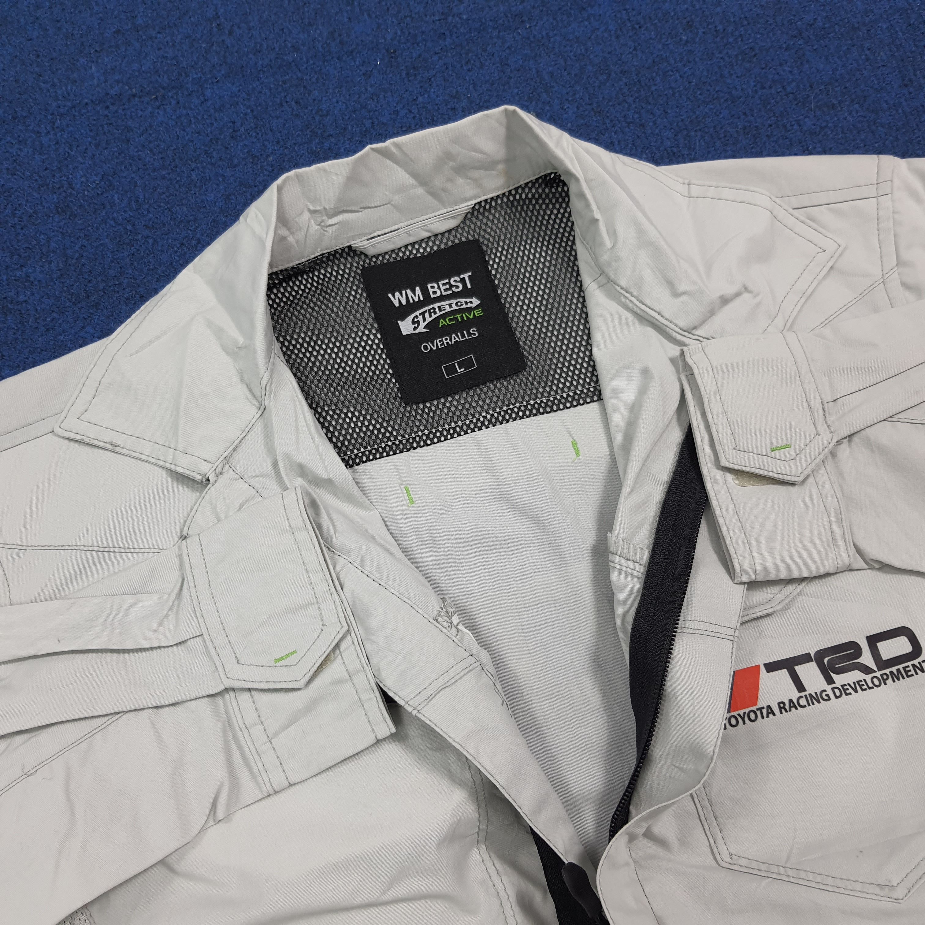 Japanese Brand Vintage TRD Toyota Motor Sports Custom Logo Coverall C283N22 Size US M / EU 48-50 / 2 - 6 Thumbnail