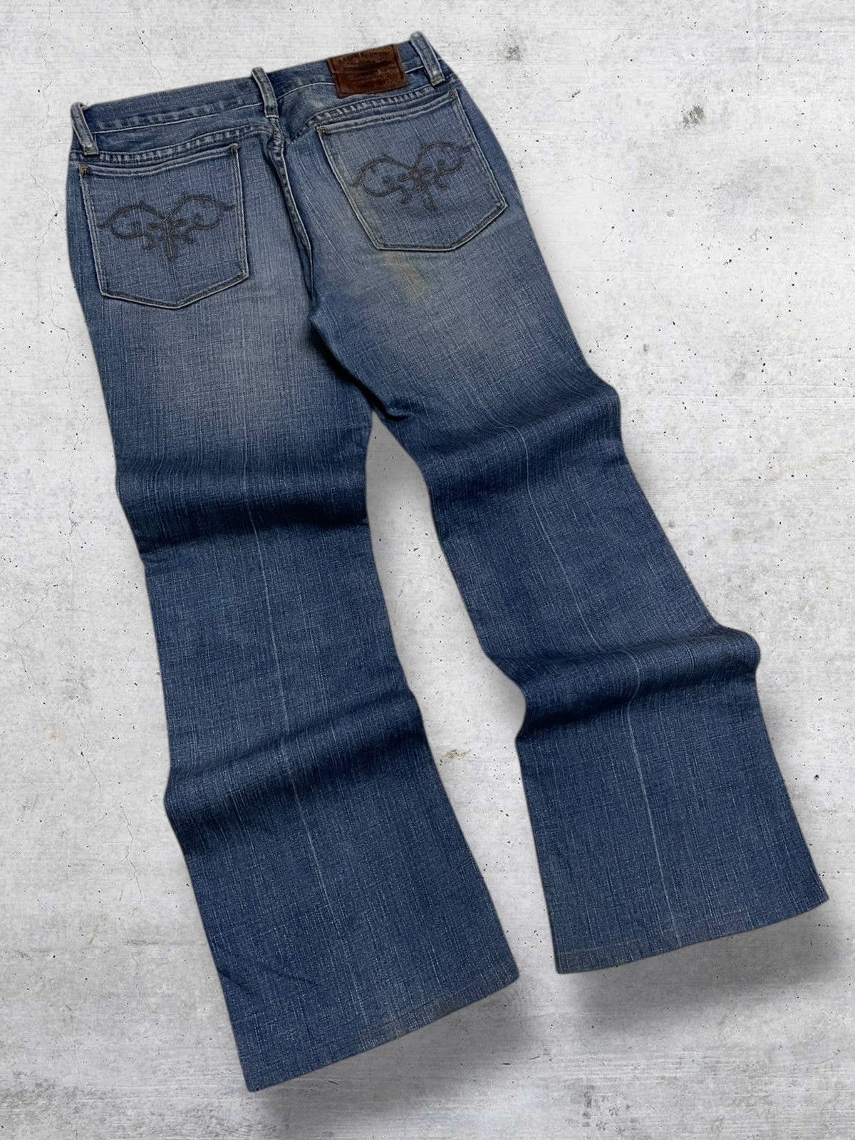 Polo Ralph Lauren VINTAGE POLO RALPH LAUREN 90S DESIGNER FLARED ICONIC DENIM Size US 27 - 10 Thumbnail