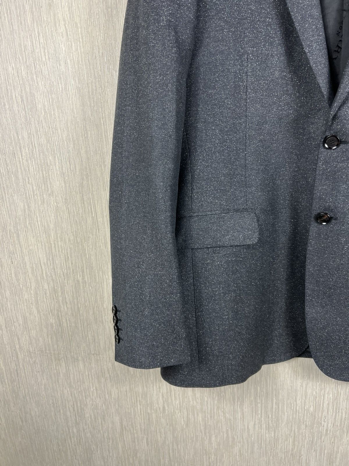 Burberry Burberry London wool silk gradient grey spray blazer jacket Size 54R - 7 Thumbnail