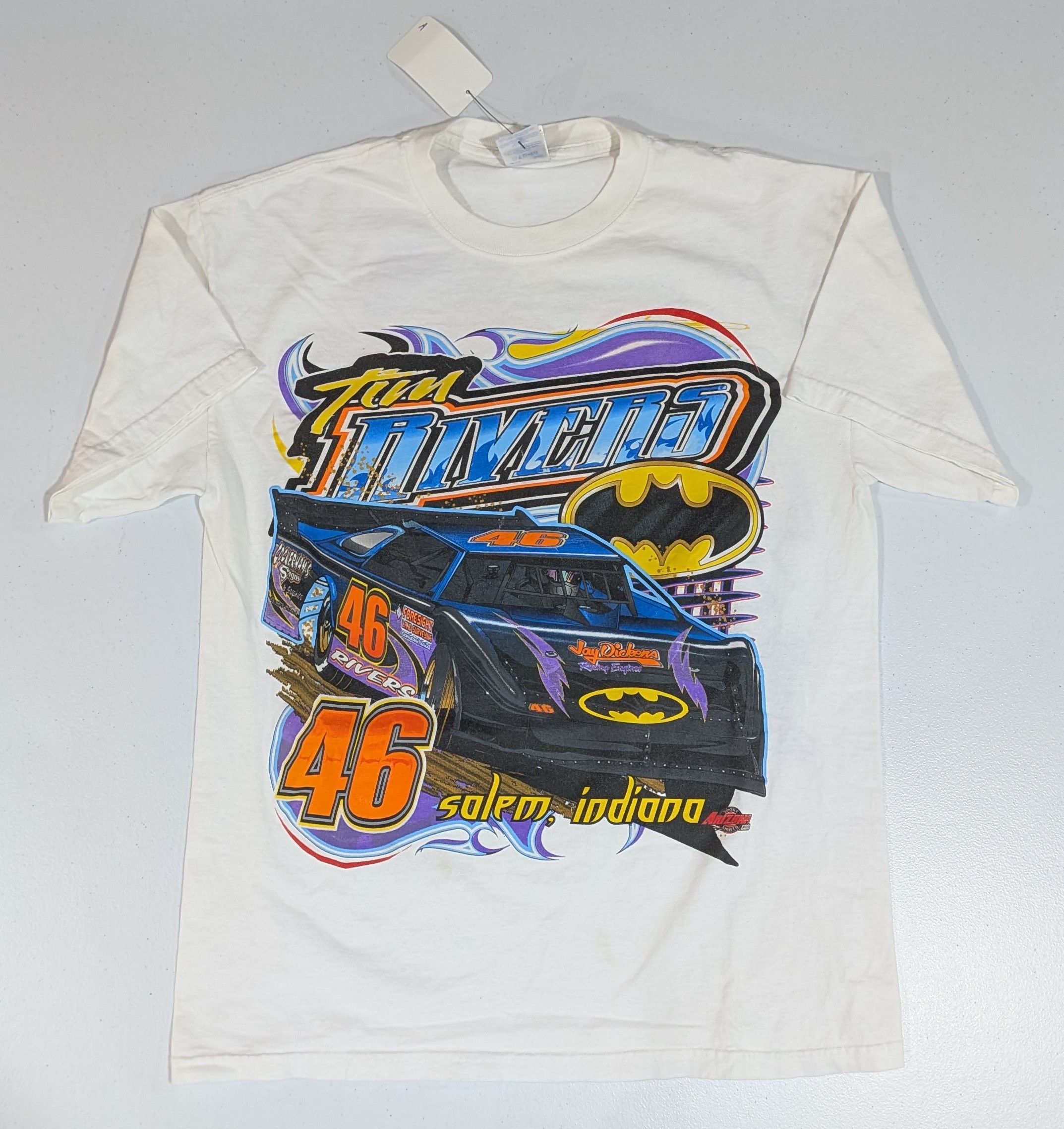 Gildan 2000s Tim Rivers Batman Racing Tee Size US M / EU 48-50 / 2 - 1 Thumbnail