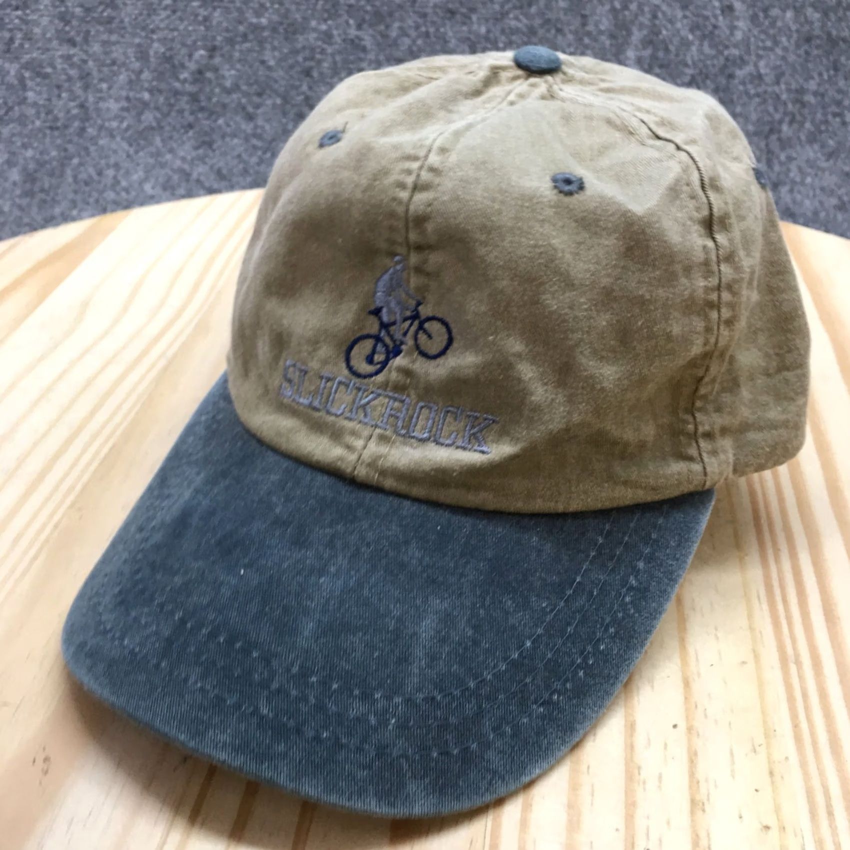 Vintage SCI Baseball Cap Mens Beige One Size Curved Brim Embroidered Logo Size ONE SIZE - 2 Thumbnail