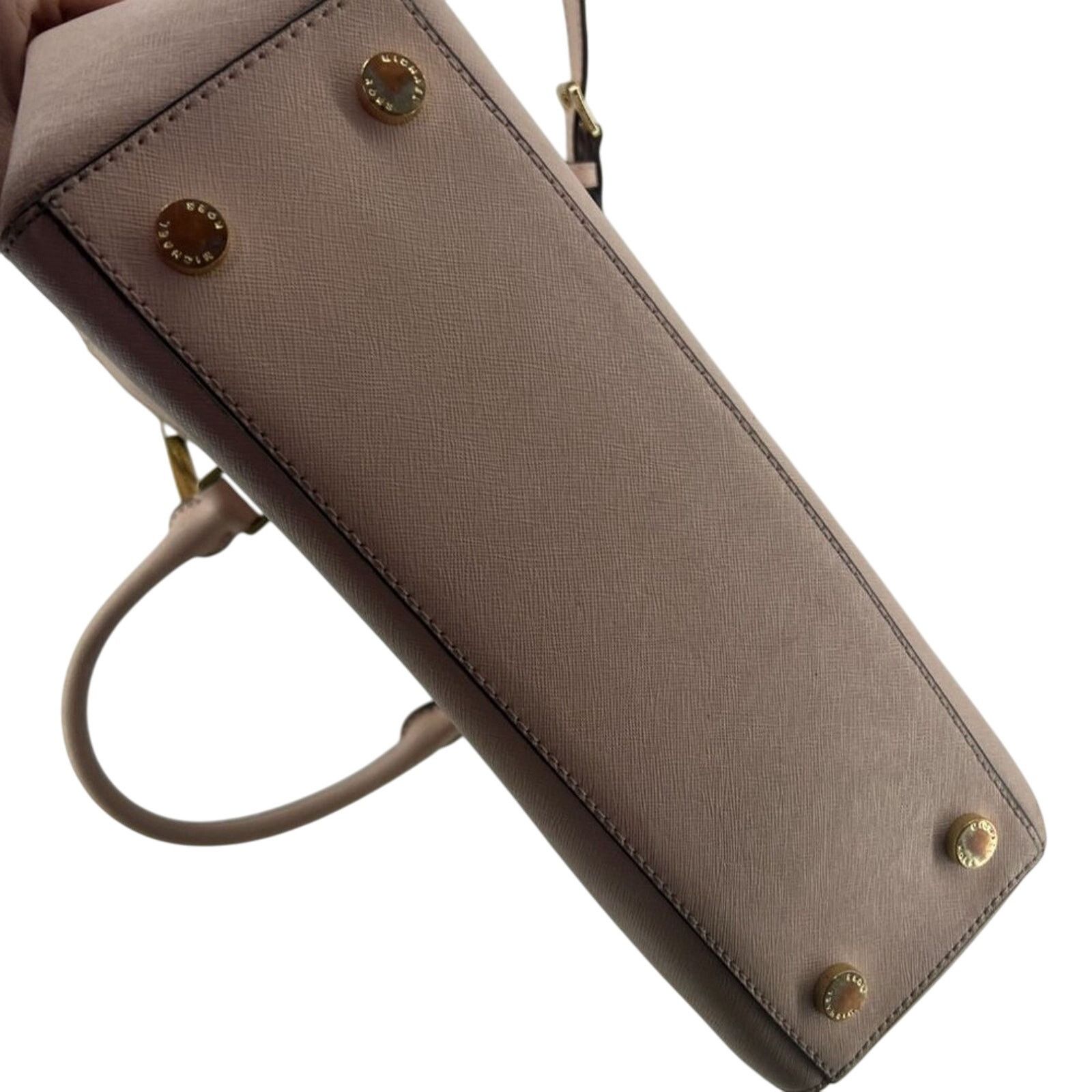 Michael Kors MICHAEL KORS Kellen Med Convertible Satchel Khaki Tan Size ONE SIZE - 7 Thumbnail