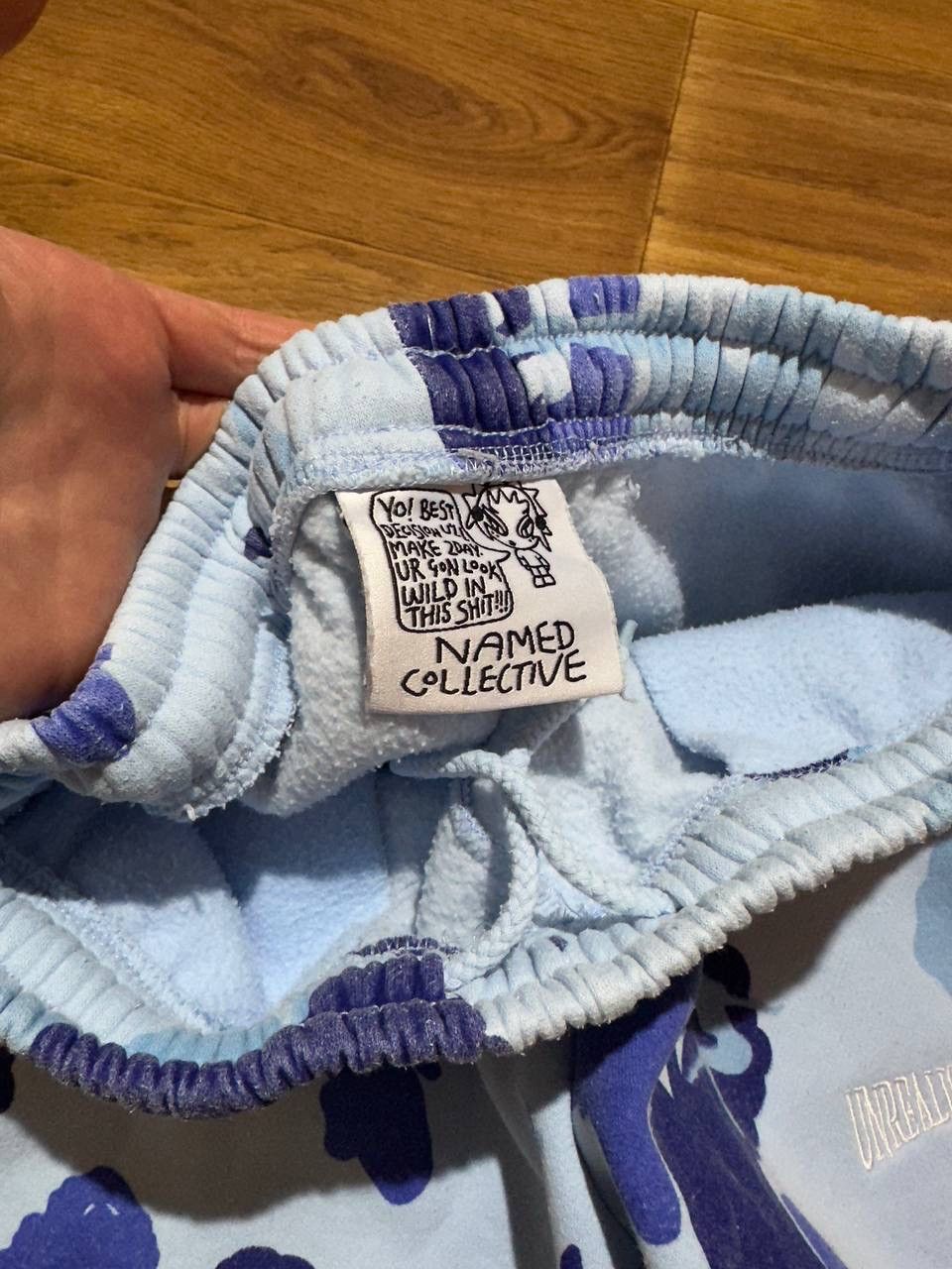 Japanese Brand Named Collective Unrealistic Ideals Blue Camo Monogram Y2K Size US M / EU 48-50 / 2 - 8 Thumbnail