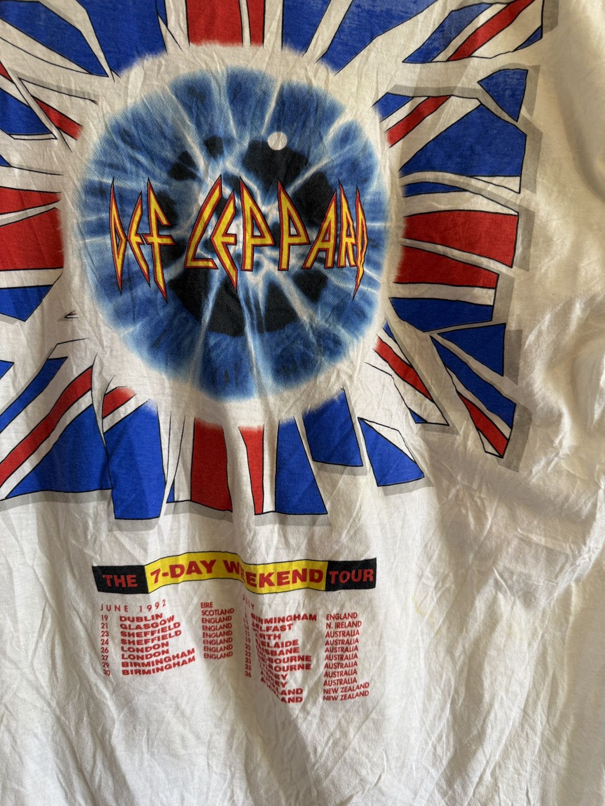 Band Tees Vintage Def Leppard 1992 The 7-Day Weekend Tour Rock T Shirt Size US XL / EU 56 / 4 - 5 Thumbnail