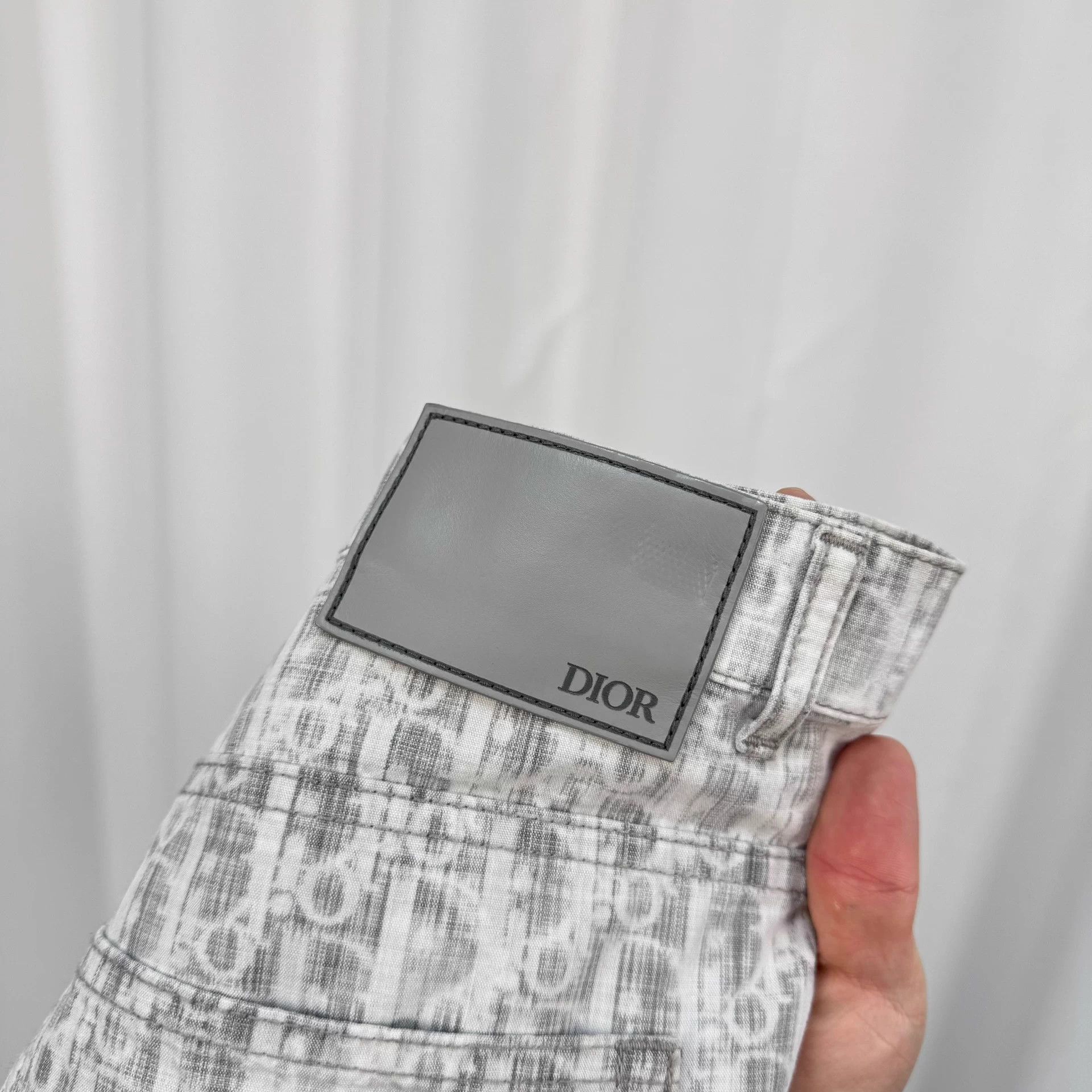 Dior Dior Gray Oblique All Over Print Denim Pants W31 99 New Size US 31 - 5 Thumbnail