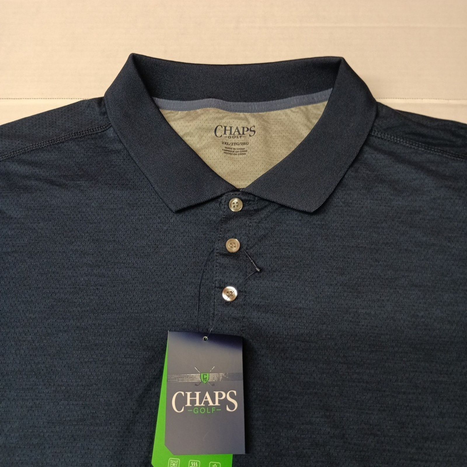 Chaps Chaps Golf Core Polo Shirt Men's 2XL Blue 4-Way Stretch Size US XXL / EU 58 / 5 - 2 Thumbnail