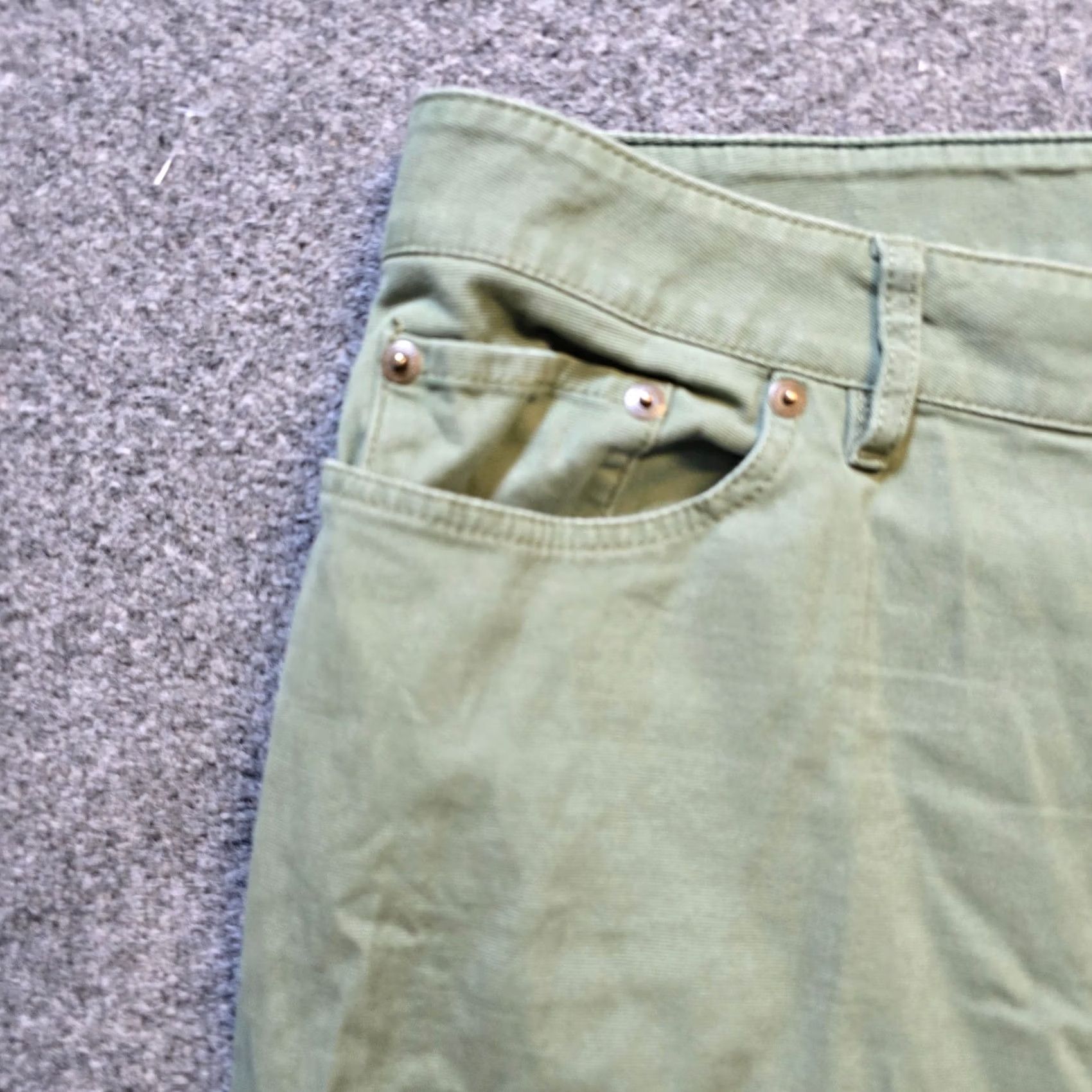 Vintage L.L. Bean Pants Women Size 14 Green Straight Leg Casual Size 36" / US 14 / IT 50 - 3 Thumbnail