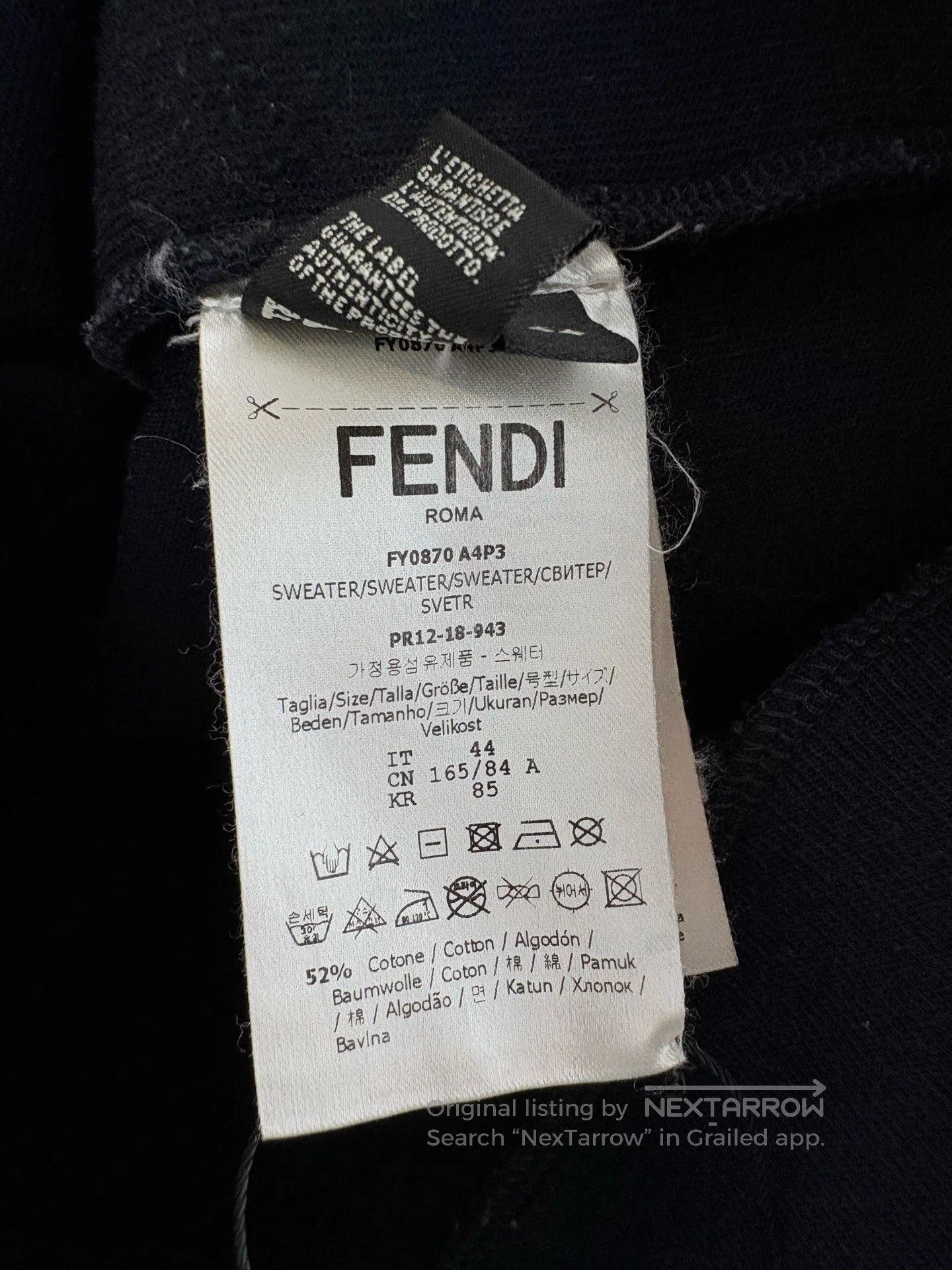 Fendi FENDI Double F Logo Crewneck Hoodie. Size US S / EU 44-46 / 1 - 5 Thumbnail