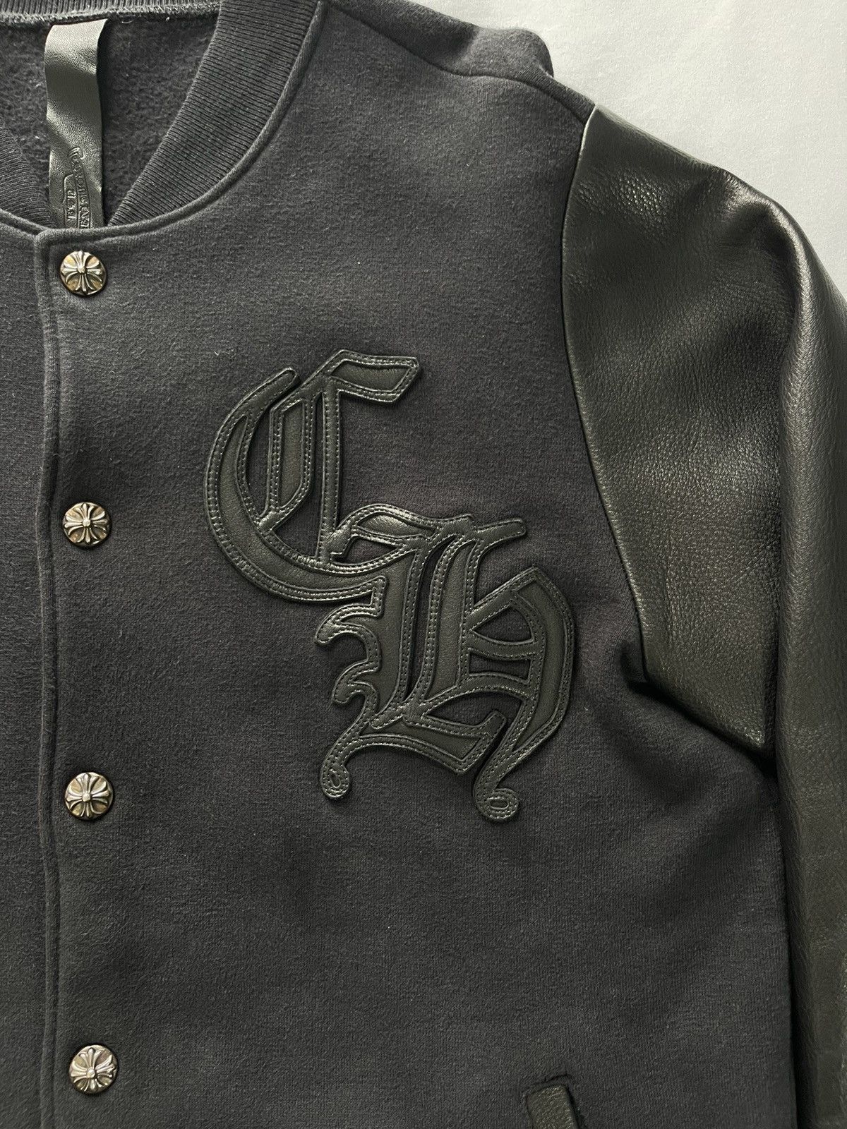 Chrome Hearts Chrome Hearts Bomber Jacket Leather & Cotton Size US L / EU 52-54 / 3 - 5 Thumbnail