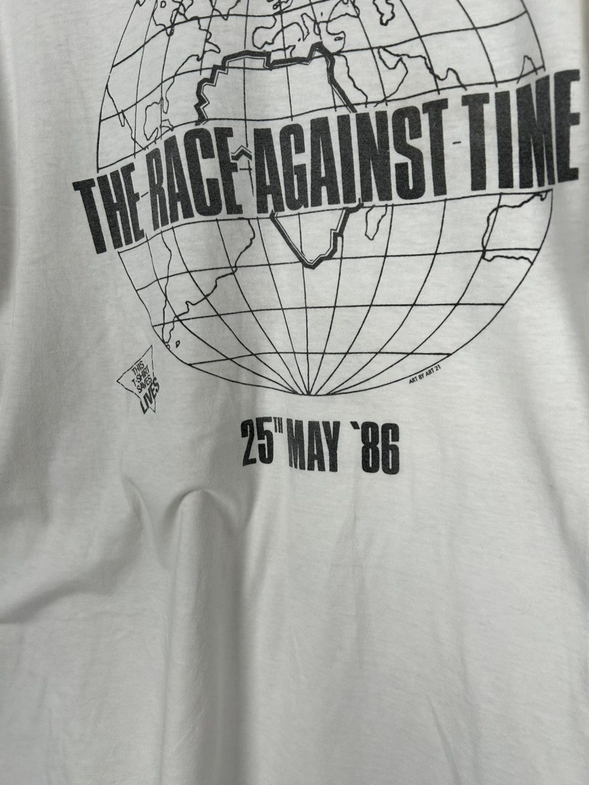 Vintage Vintage 1986 I Ran The World Graphic Running Sport Tee Size US M / EU 48-50 / 2 - 4 Thumbnail