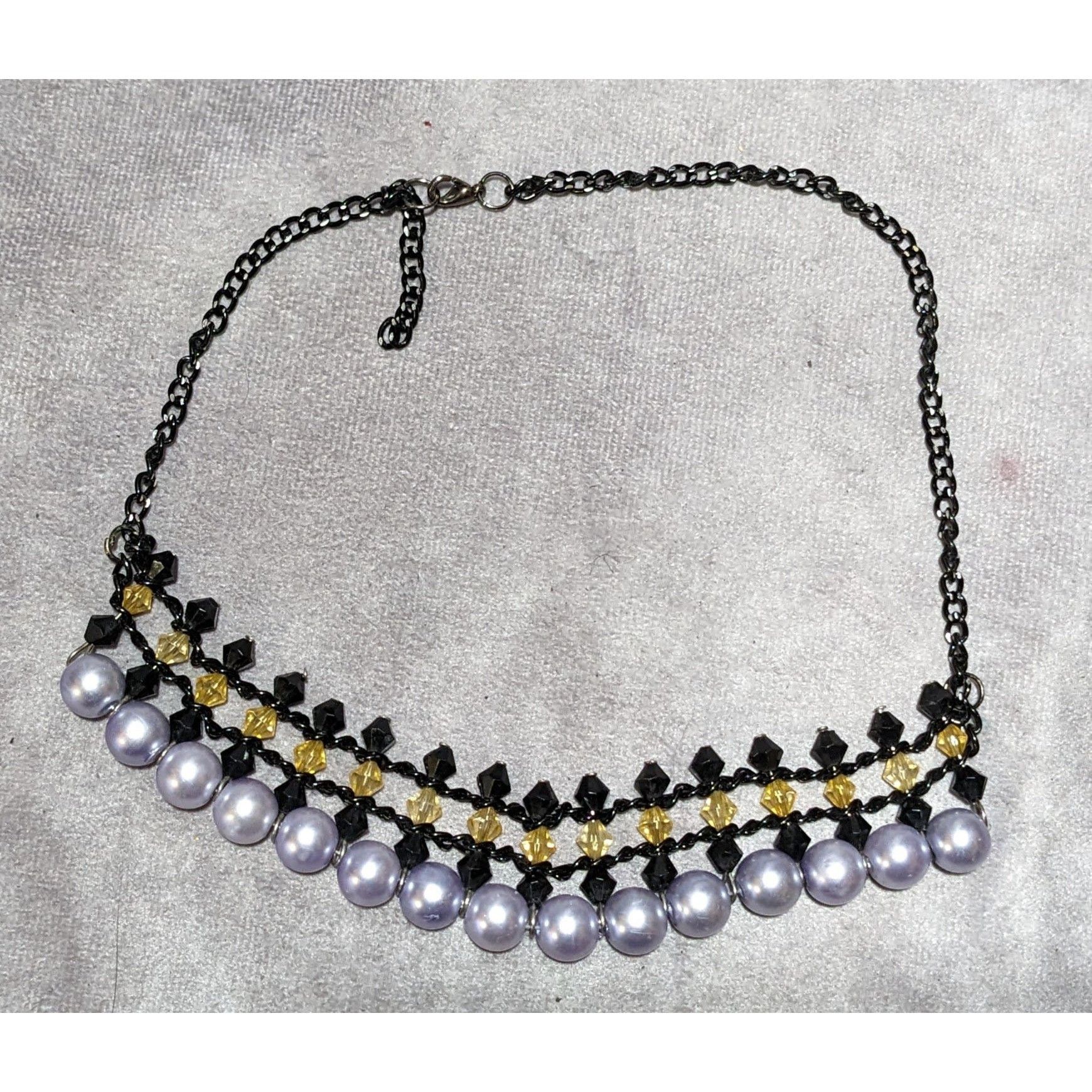 Other Gothic Pastel Purple Pearl Beaded Necklace Size ONE SIZE - 8 Thumbnail