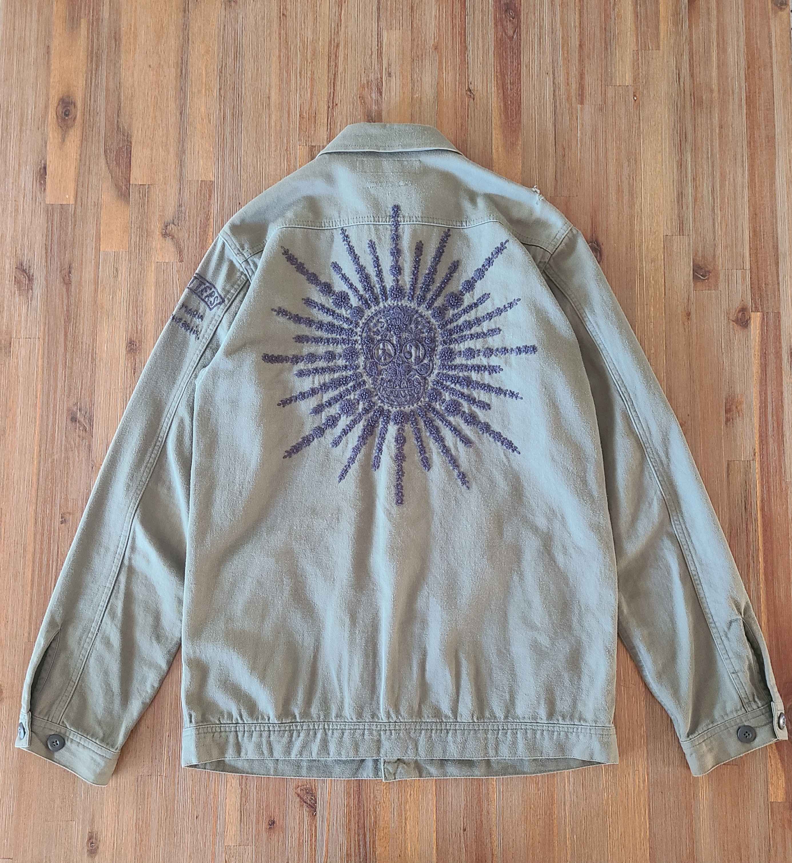Sasquatchfabrix x Wacko Maria Embroidered Military Jacket