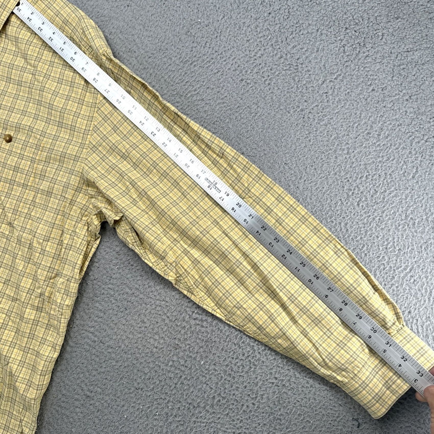 Eddie Bauer Eddie Bauer Shirt Mens 2XL Yellow Plaid Long Sleeve Button-Up Cotton Shirt Casual Outdoor Colorful Size US XXL / EU 58 / 5 - 7 Thumbnail