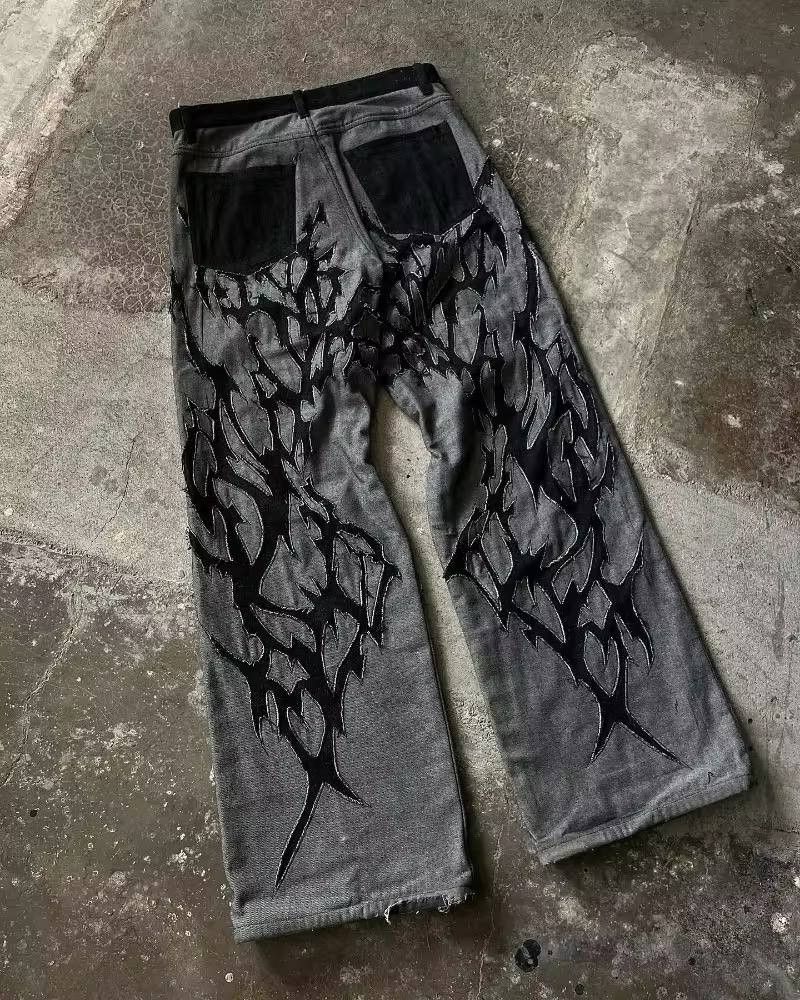 Japanese Brand × Vintage new school high-waisted jeans Size US 37 - 2 Thumbnail