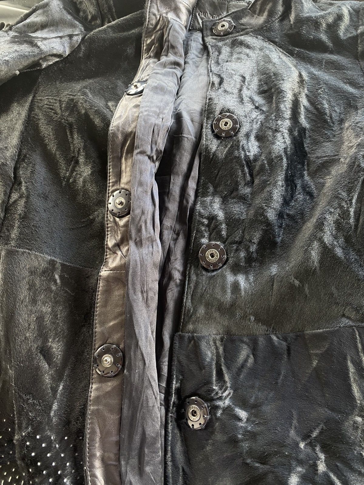 Armani Giorgio Armani Cow Leather Trechcoat Size S / US 4 / IT 40 - 3 Thumbnail