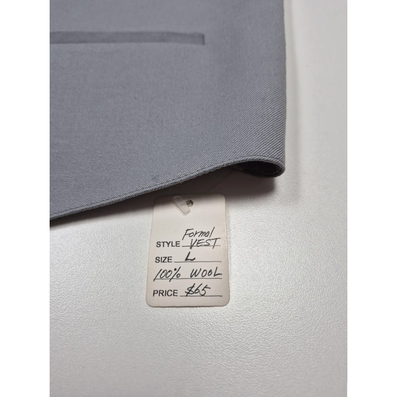 Vintage VINTAGE Fumagalli's Suit Vest Mens L Gray 100% Wool Belted 3 Piece Formal Wedding Size 42R - 3 Thumbnail