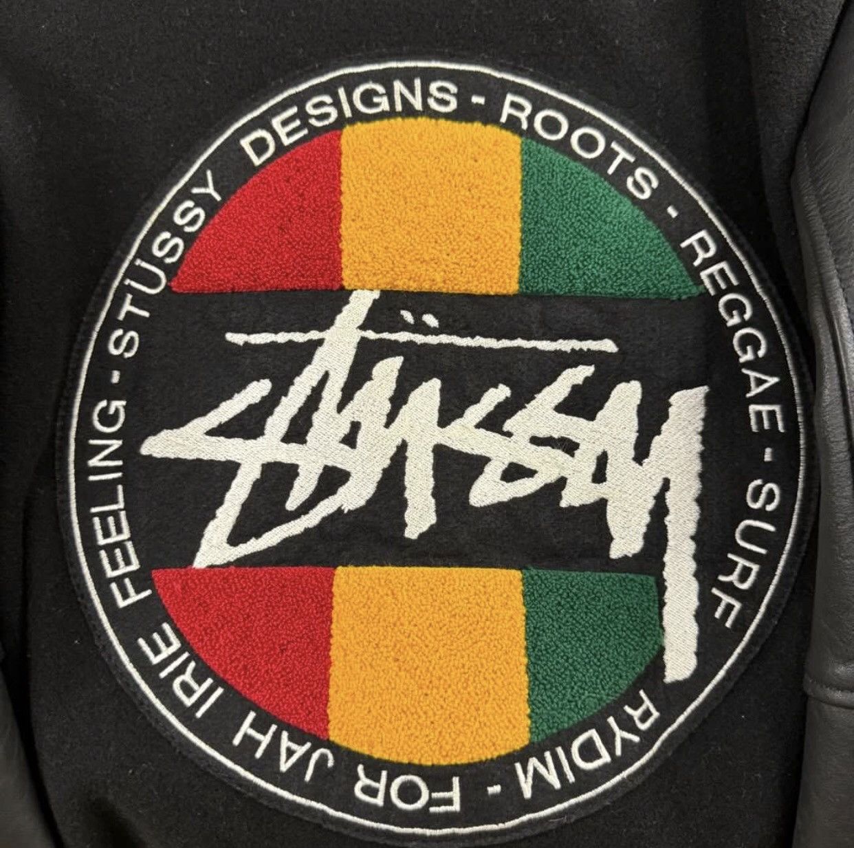 Stussy Stussy Irie Roots Wool Leather Varsity Jacket Size US M / EU 48-50 / 2 - 5 Thumbnail