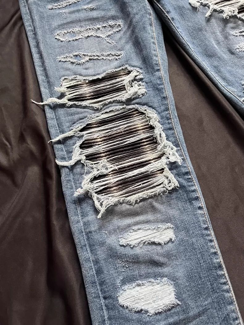 Amiri Amiri 16SS PPX1 Patch Skinny Jeans 2502-Nextarrow Size US 31 - 2 Thumbnail