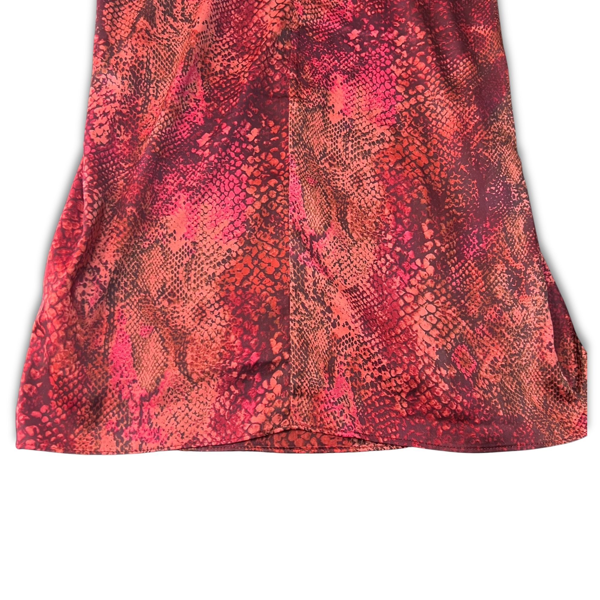 Other Joan Vass Snakeskin-Print Sleeveless Top XS High-Neck Button Size XS / US 0-2 / IT 36-38 - 4 Thumbnail