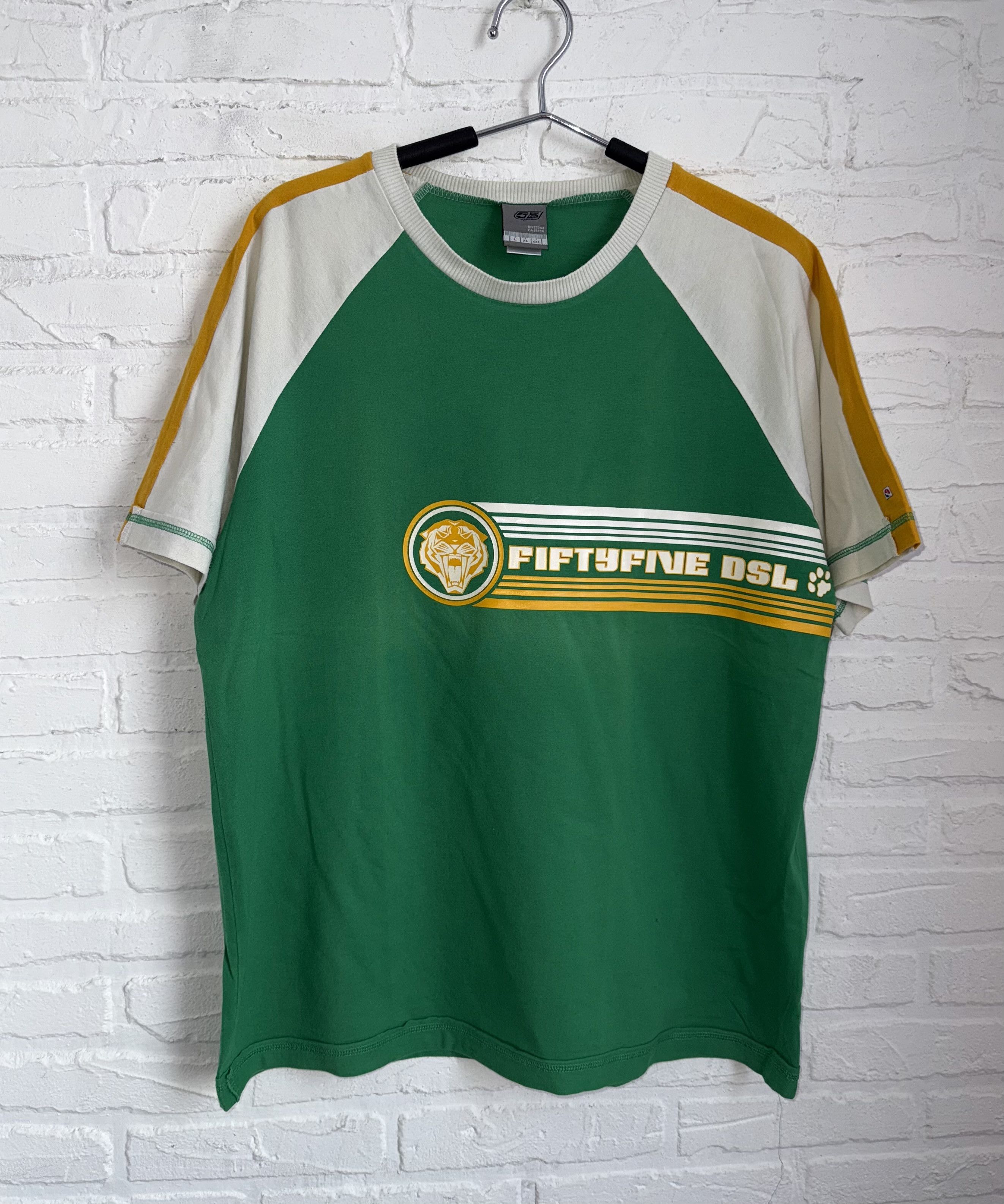 55DSL Vintage 2000s Fifty Five DSL 55DSL tiger logo y2k t-shirt Size US L / EU 52-54 / 3 - 1 Thumbnail