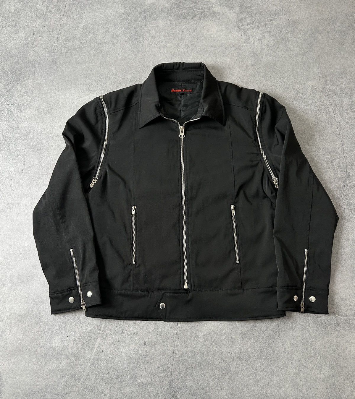 Japanese Brand Bonus Track archive 2-in-1 black Jacket Vest Zip-Off Sleeves Size US M / EU 48-50 / 2 - 1 Thumbnail