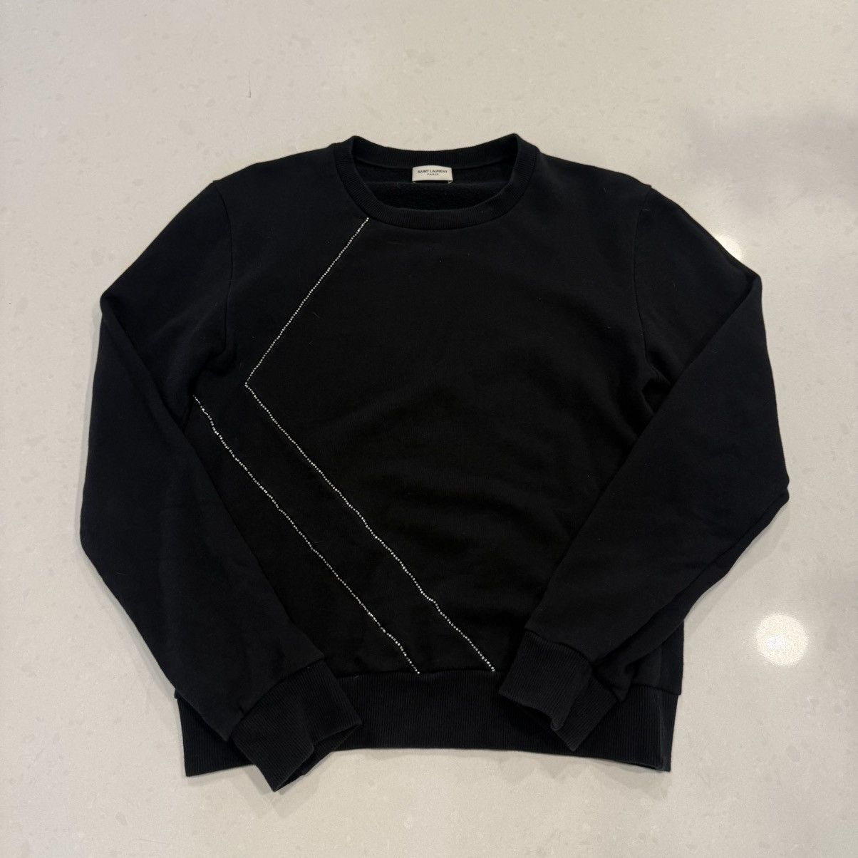 HEDI SLIMANE期 SAINT LAURENT ZIP SWEAT Hedi Slimane × Saint Laurent Paris Saint Laurent collar zip