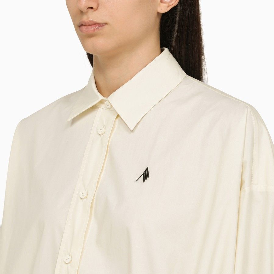 The Attico o1d2blof1024 Cotton Shirt in White Size XS / US 0-2 / IT 36-38 - 4 Thumbnail