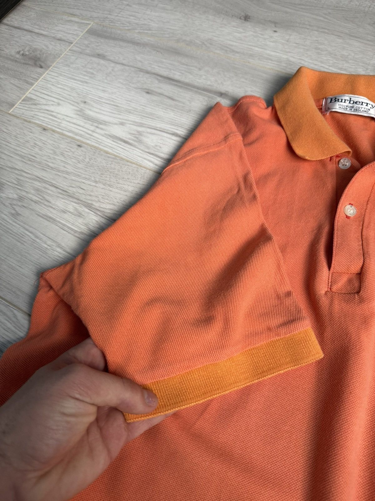 Burberry × Vintage Vintage shirt Burberry Polo Size US L / EU 52-54 / 3 - 6 Thumbnail