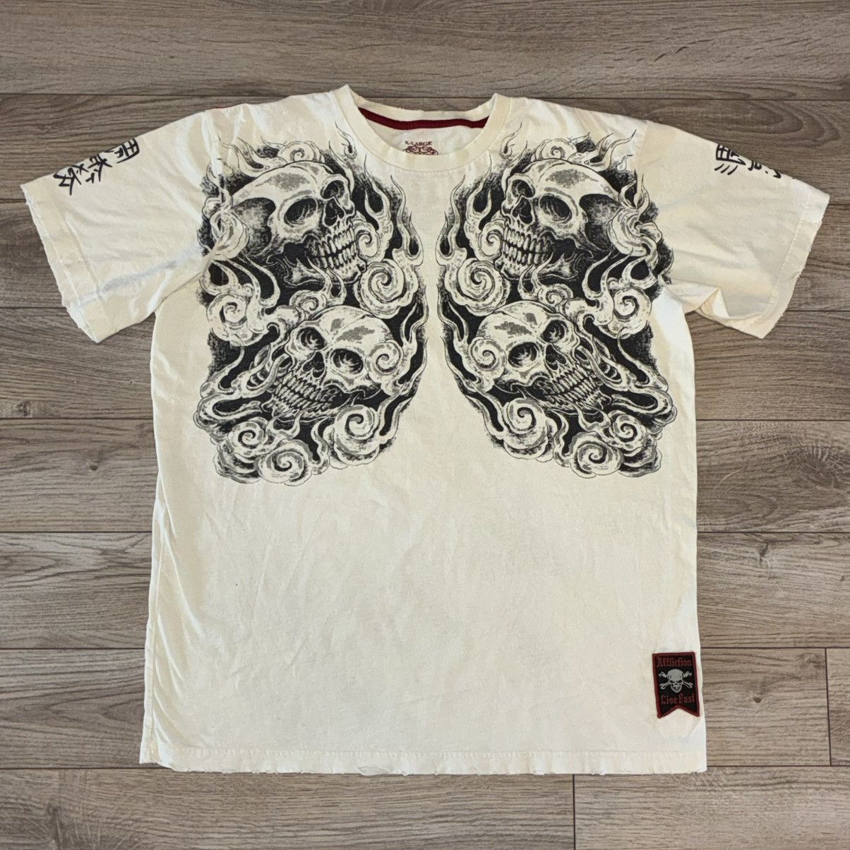 Affliction Affliction white skull tee Size US XL / EU 56 / 4 - 1 Thumbnail