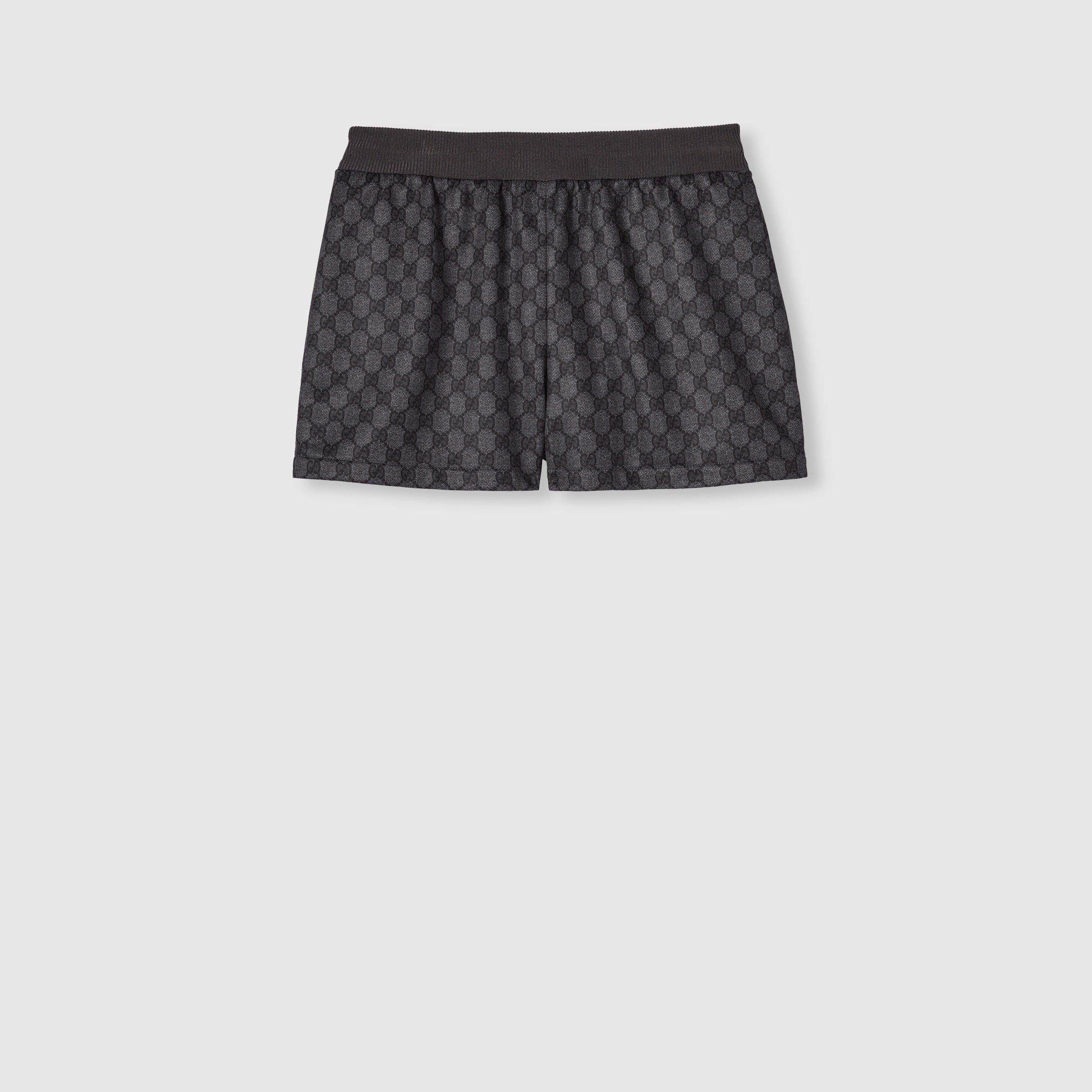 Gucci GG Printed Technical Jersey Shorts SIZE S