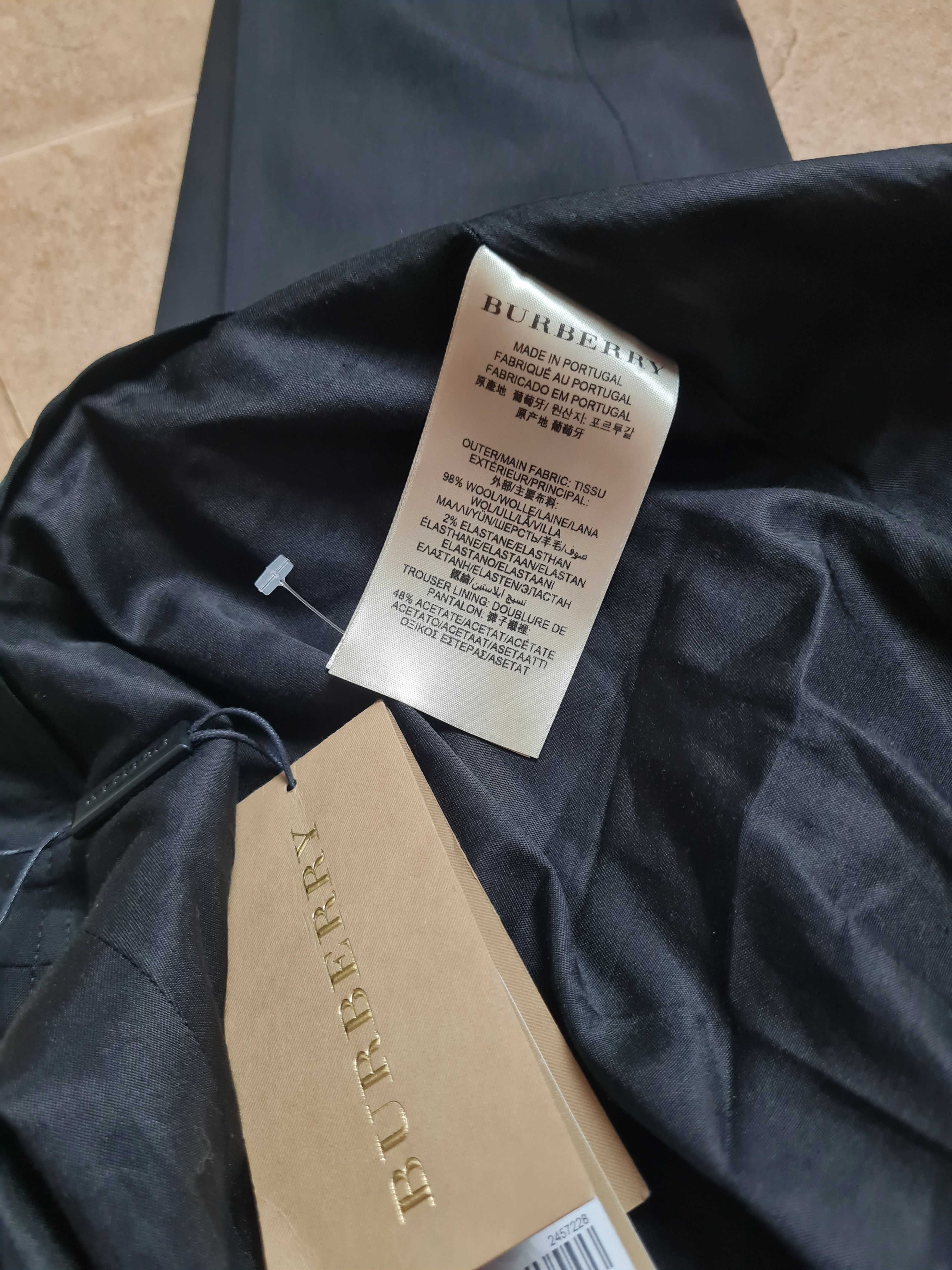 Burberry Vintage Pant Burberry London Wool Black Dress womens Pants Size 32" / US 10 / IT 46 - 14 Thumbnail