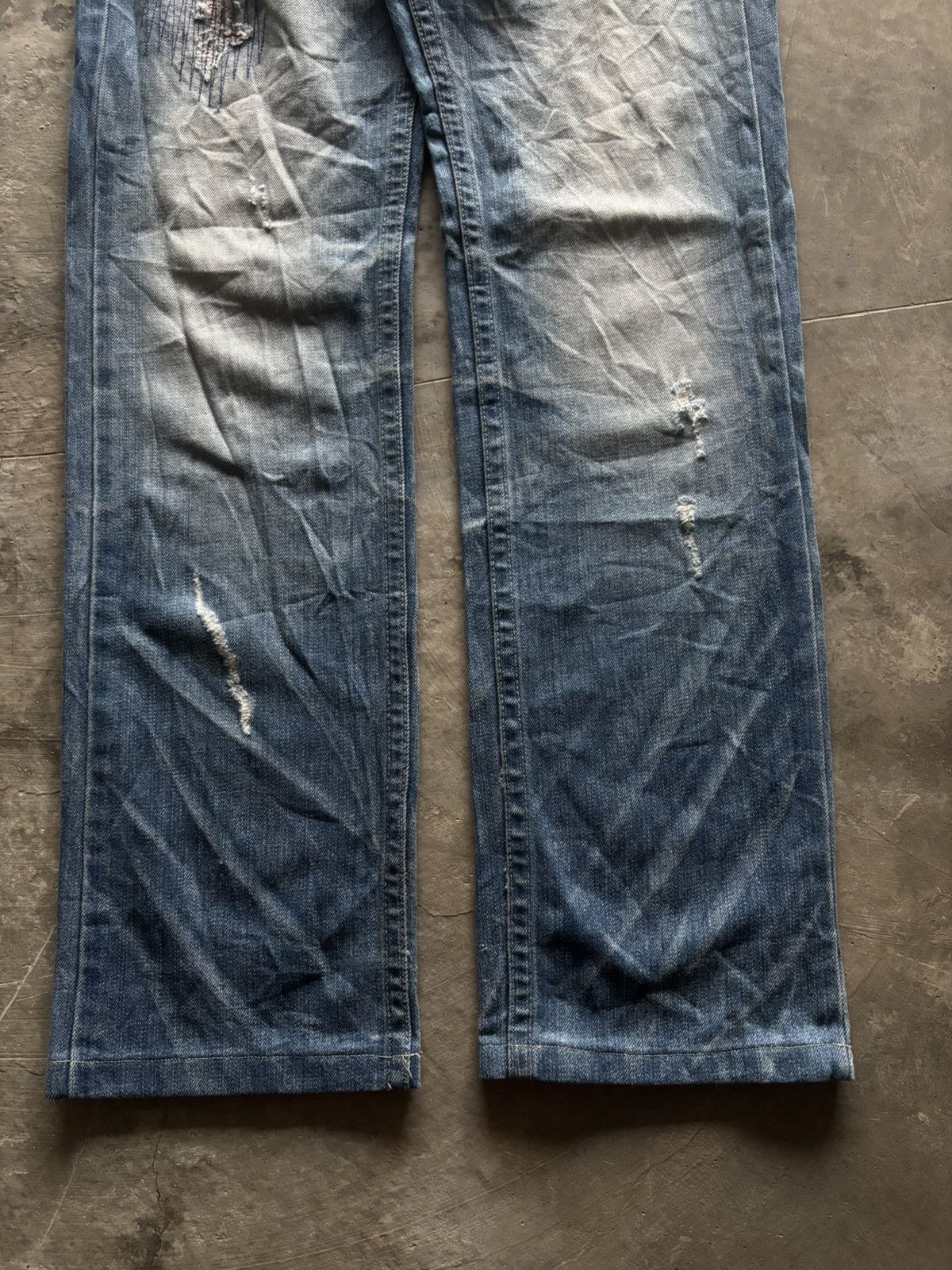 If Six Was Nine RED PEPPER JAPANESE DENIM DISTRESSED WASHED REPAIRED PUNK Size US 30 / EU 46 - 18 Thumbnail
