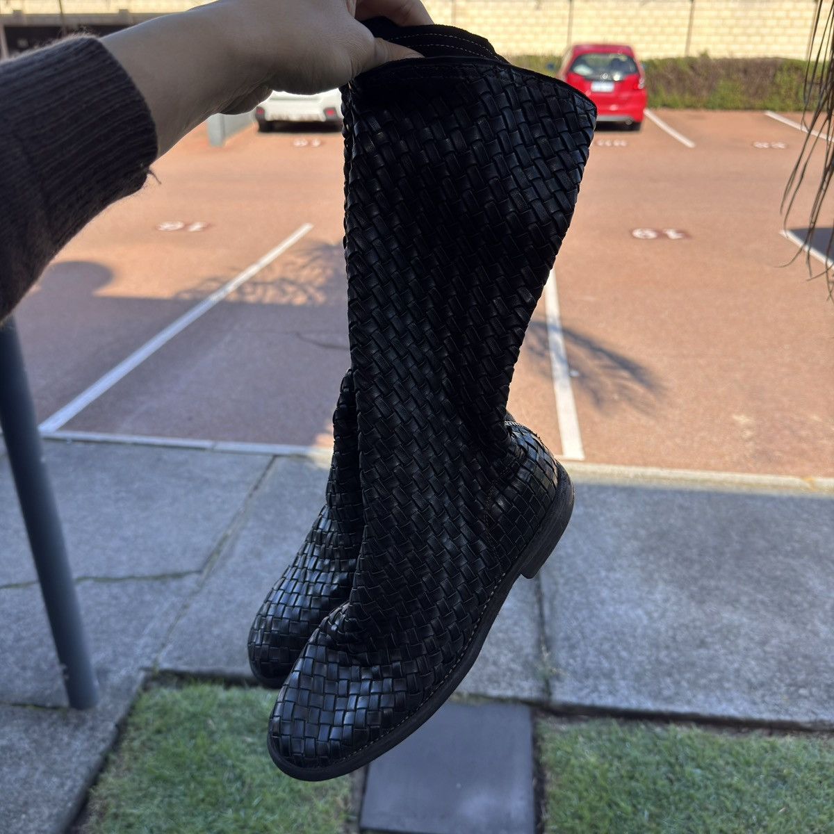 Guidi Rare, brand-new Guidi Archive 989 woven long boots, size 42 Size US 9 / EU 42 - 14 Thumbnail
