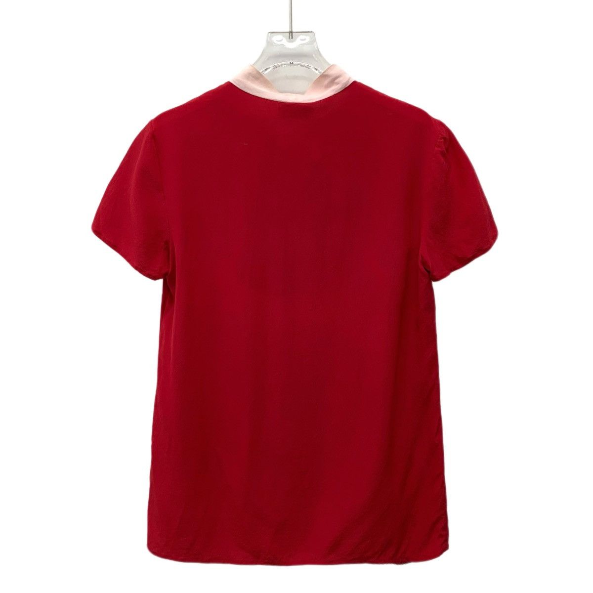 Valentino Valentino Red Bow Tie Silk Short Sleeve T-Shirt K26WX Size M / US 6-8 / IT 42-44 - 2 Thumbnail