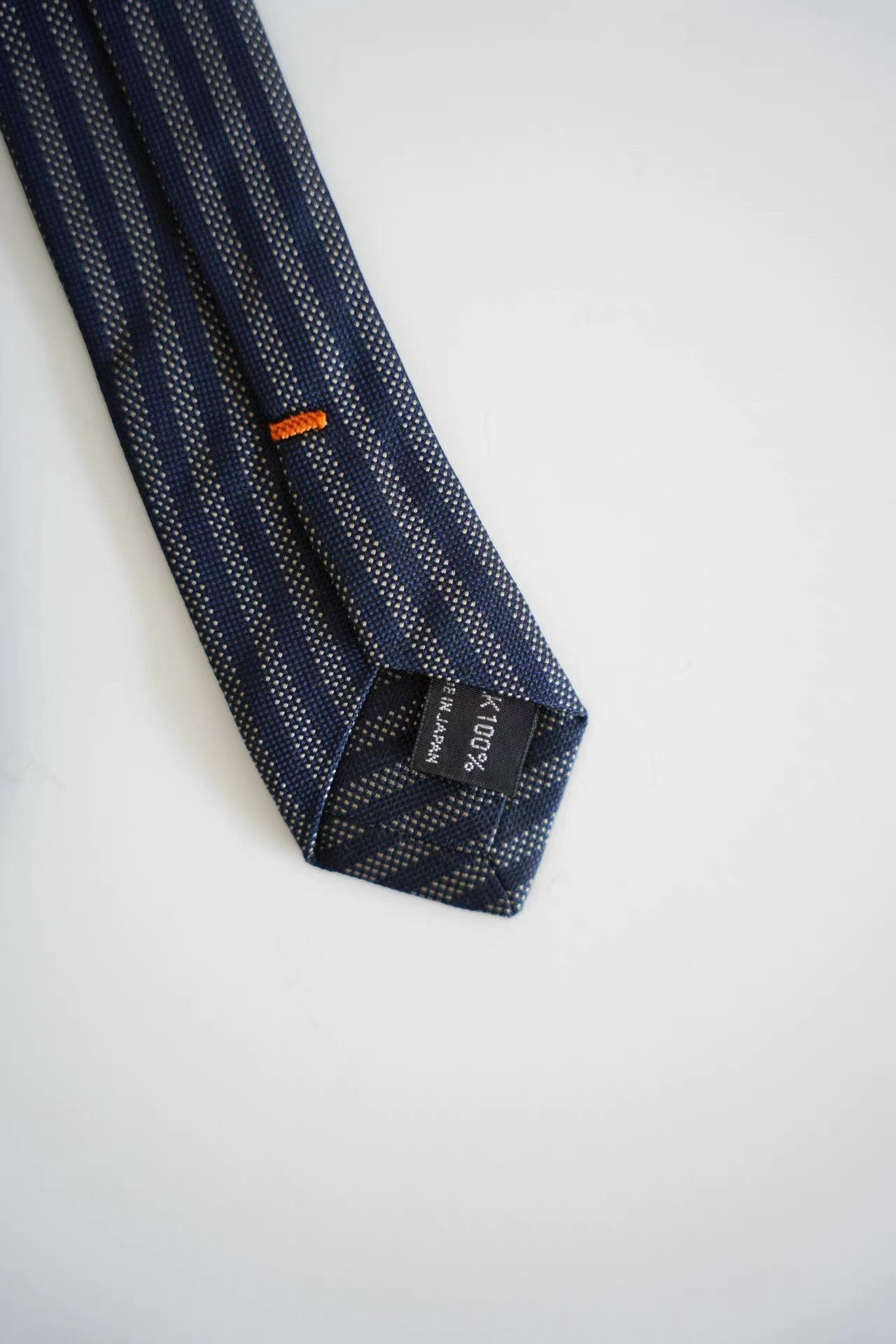 Yohji Yamamoto Yohji Yamamoto Blue & White Dot Silk Tie K4 Size ONE SIZE - 3 Thumbnail