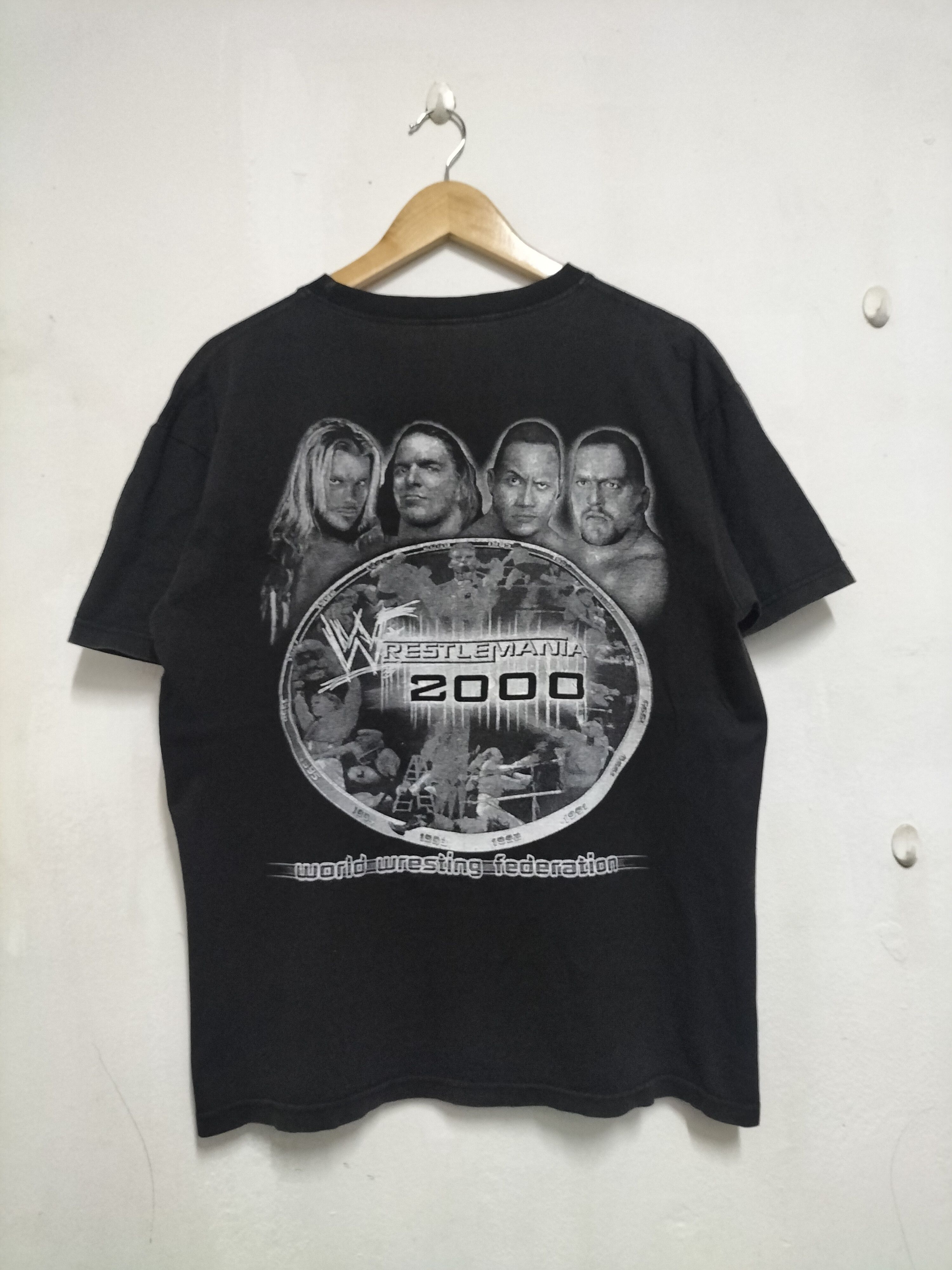 WCW/nWo Vintage WWF WrestleMania 2000 bootleg Y2K shirt Size US L / EU 52-54 / 3 - 6 Thumbnail