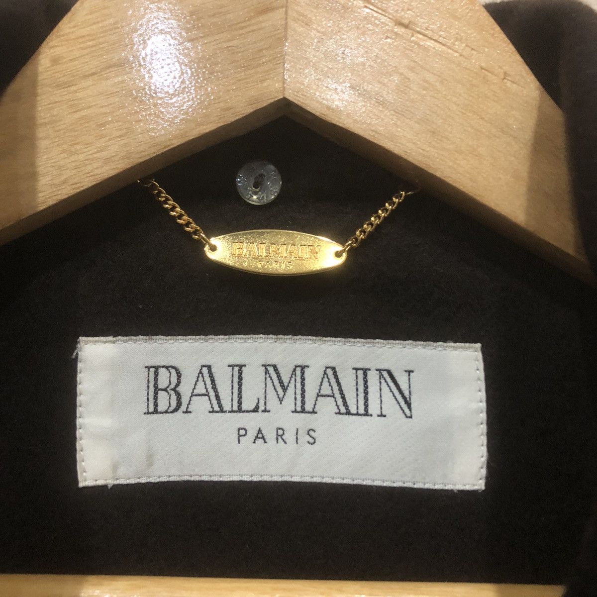 Balmain Balmain Mix Wool Coat Winter Loose Armpit Button Size M / US 6-8 / IT 42-44 - 4 Thumbnail