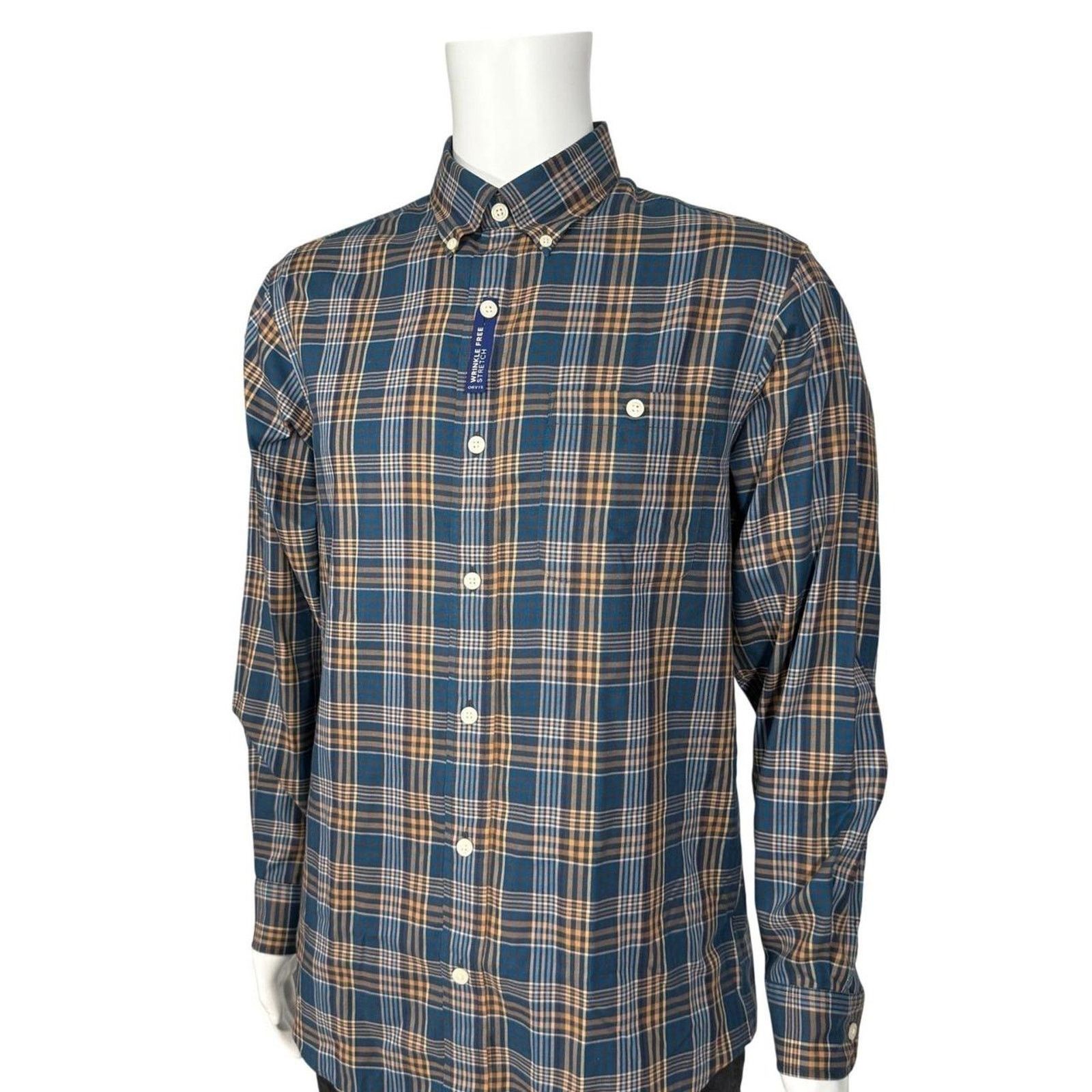 Orvis Orvis Mens Blue Plaid Stretch Button Down Shirt Medium Size US M / EU 48-50 / 2 - 4 Thumbnail