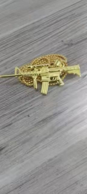 Jewelry Machine Gun Pendant Necklace Size ONE SIZE - 2 Thumbnail