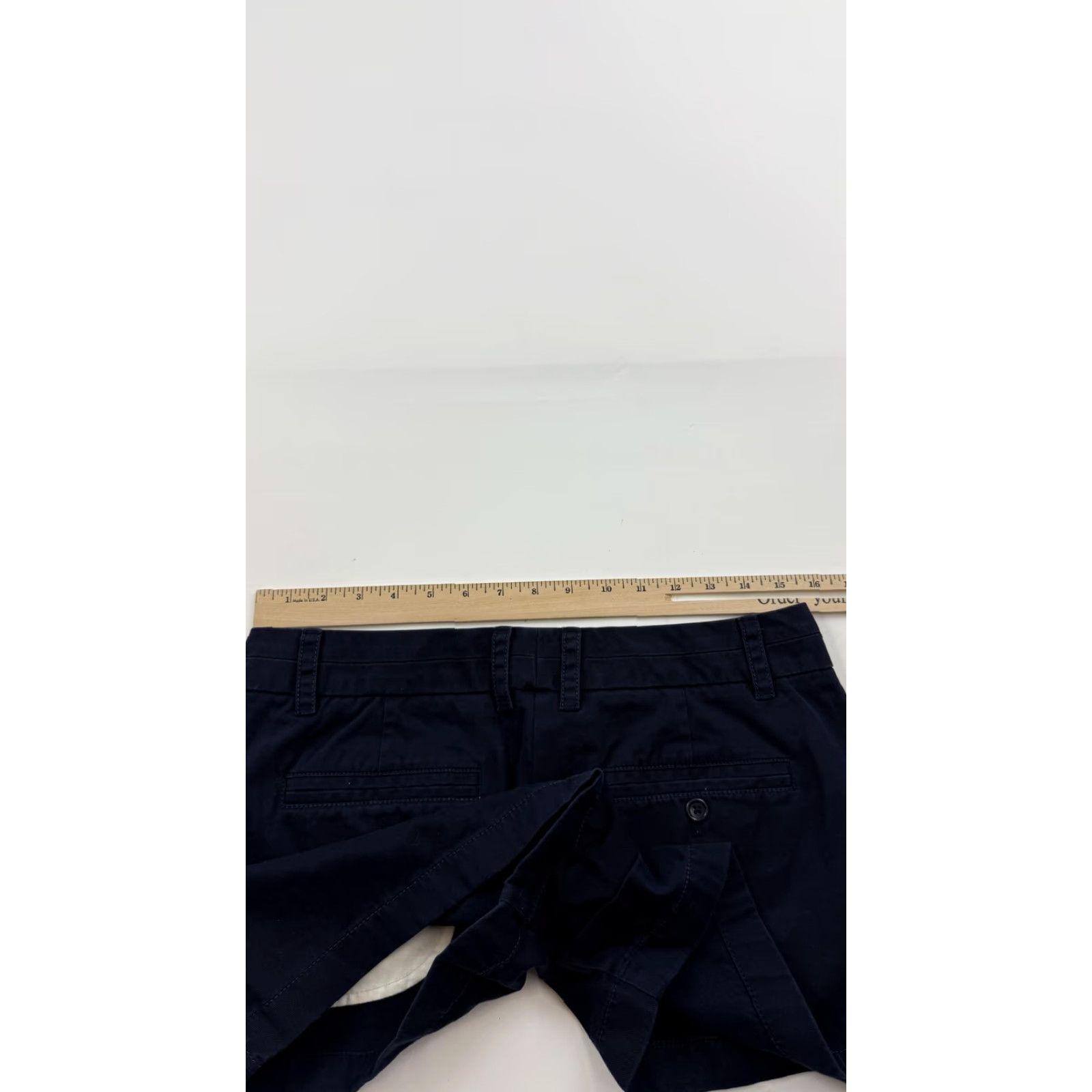 J.Crew J.Crew Chino Shorts Womens 6 Navy Blue 100% Cotton Classic Summer Casual Pockets Cuffed Size 28" / US 6 / IT 42 - 6 Thumbnail