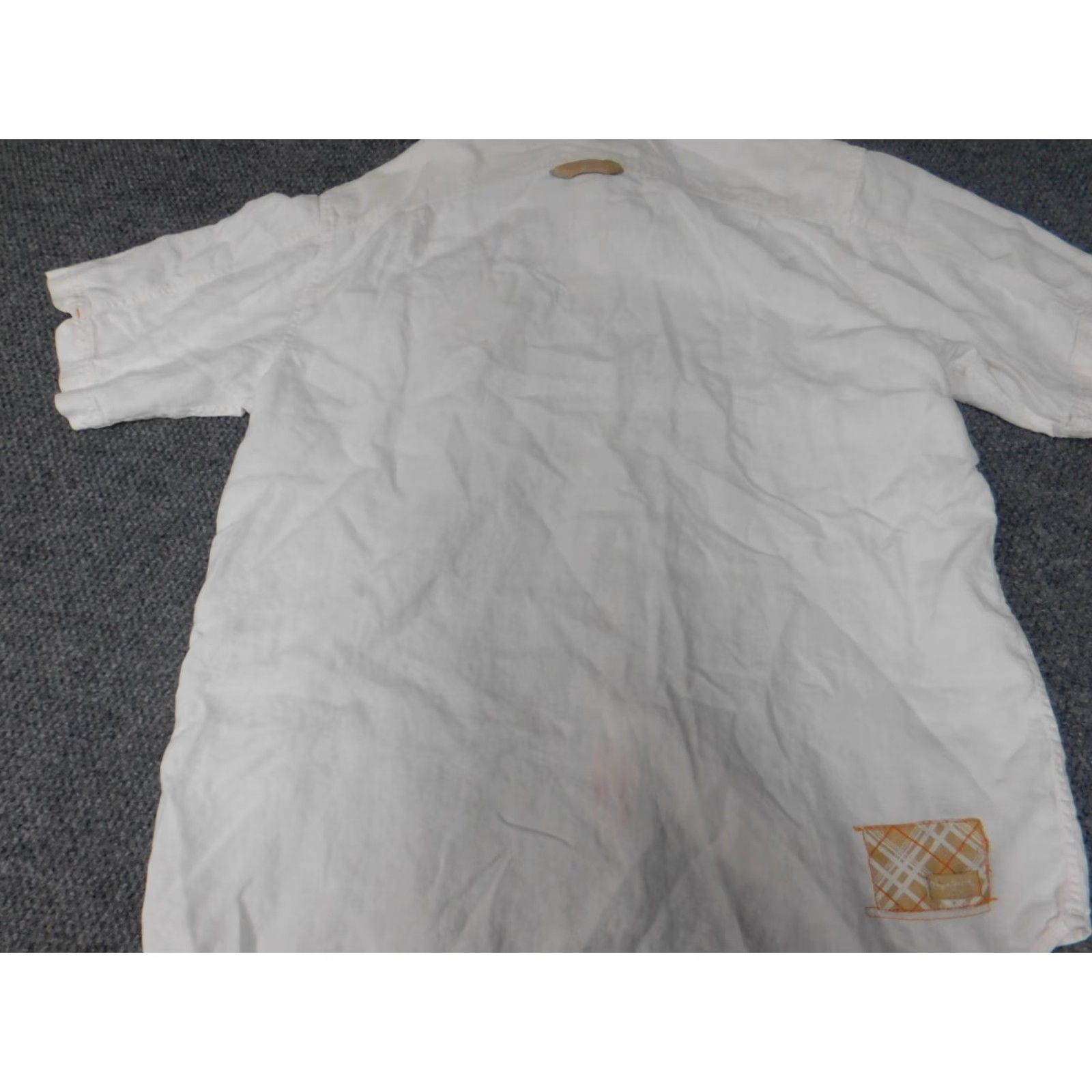 Pepe Jeans Pepe Jeans Shirt 2XL Mens Beige Short Sleeve Button-Up Knit Cotton 90s Vintage Collar-Down Button-Up Mens Boys? Size US XXL / EU 58 / 5 - 7 Thumbnail