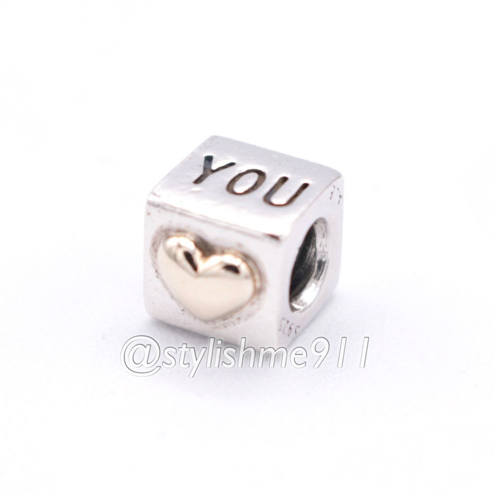 pandora Authentic PANDORA I Love You Charm with 14K Gold - 790200 Size ONE SIZE - 6 Thumbnail