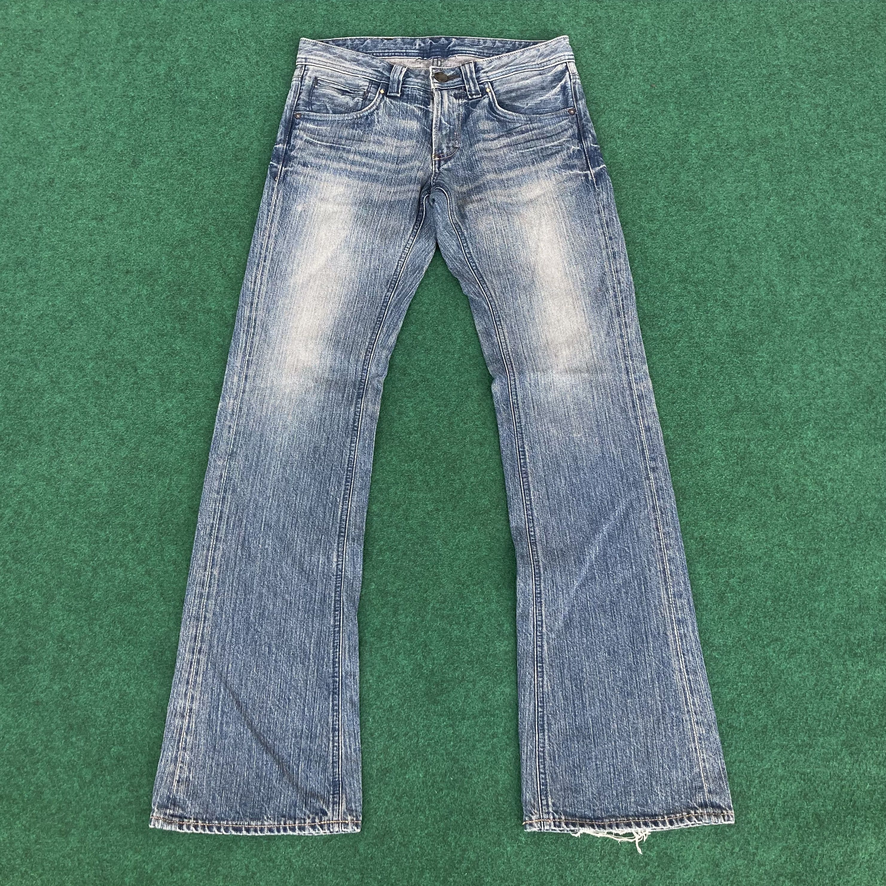ёра × BIG JOHN flare jeans LIGHT BLUE Big John × Vintage Vtg Big John Blue Denim Flare Sz 32
