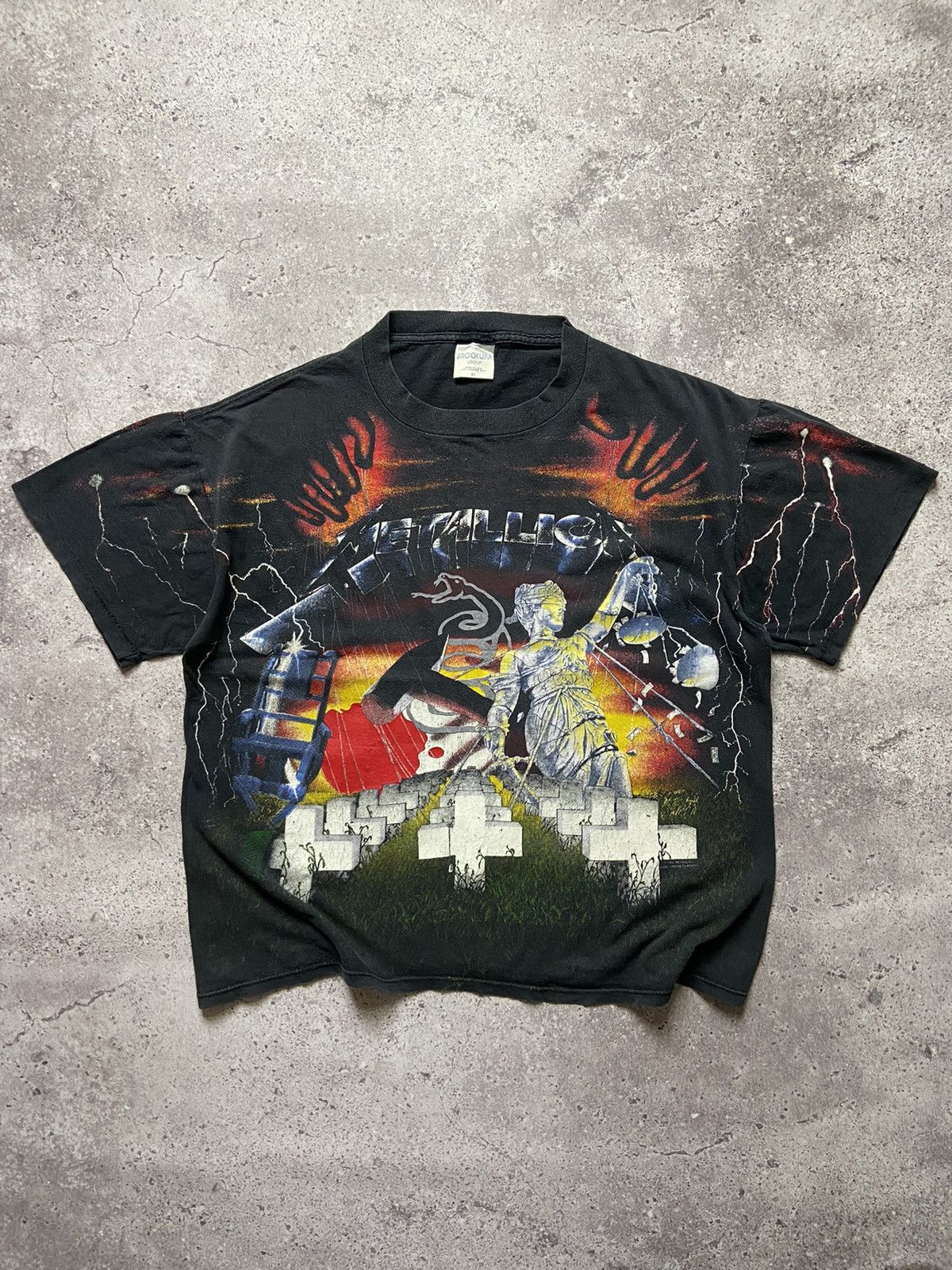Band Tees Vintage Metallica T-shirt all over print 1991 rare Size US XL / EU 56 / 4 - 1 Thumbnail